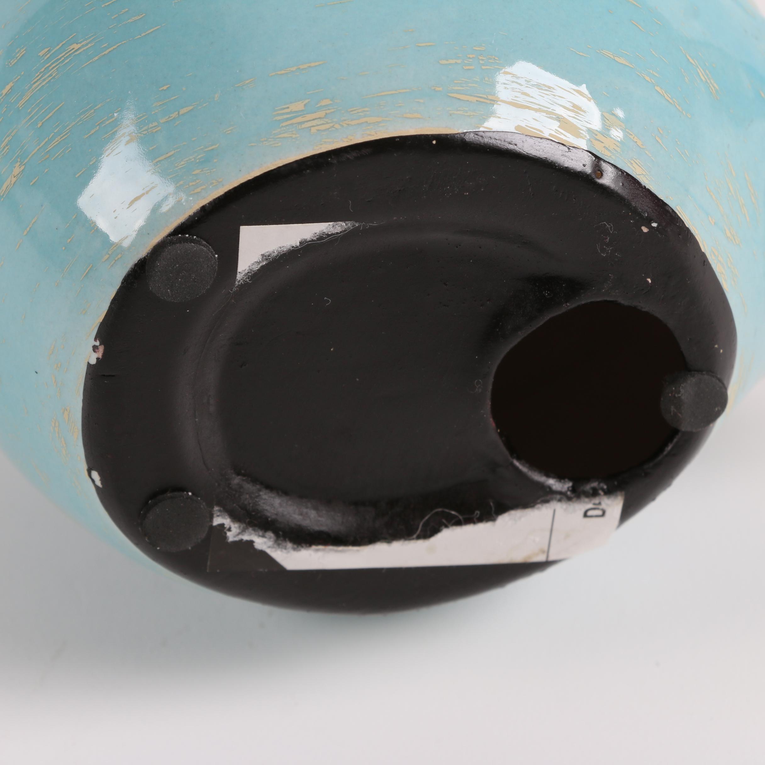 Blue Bird and Wild Turkey Ceramic Figurines