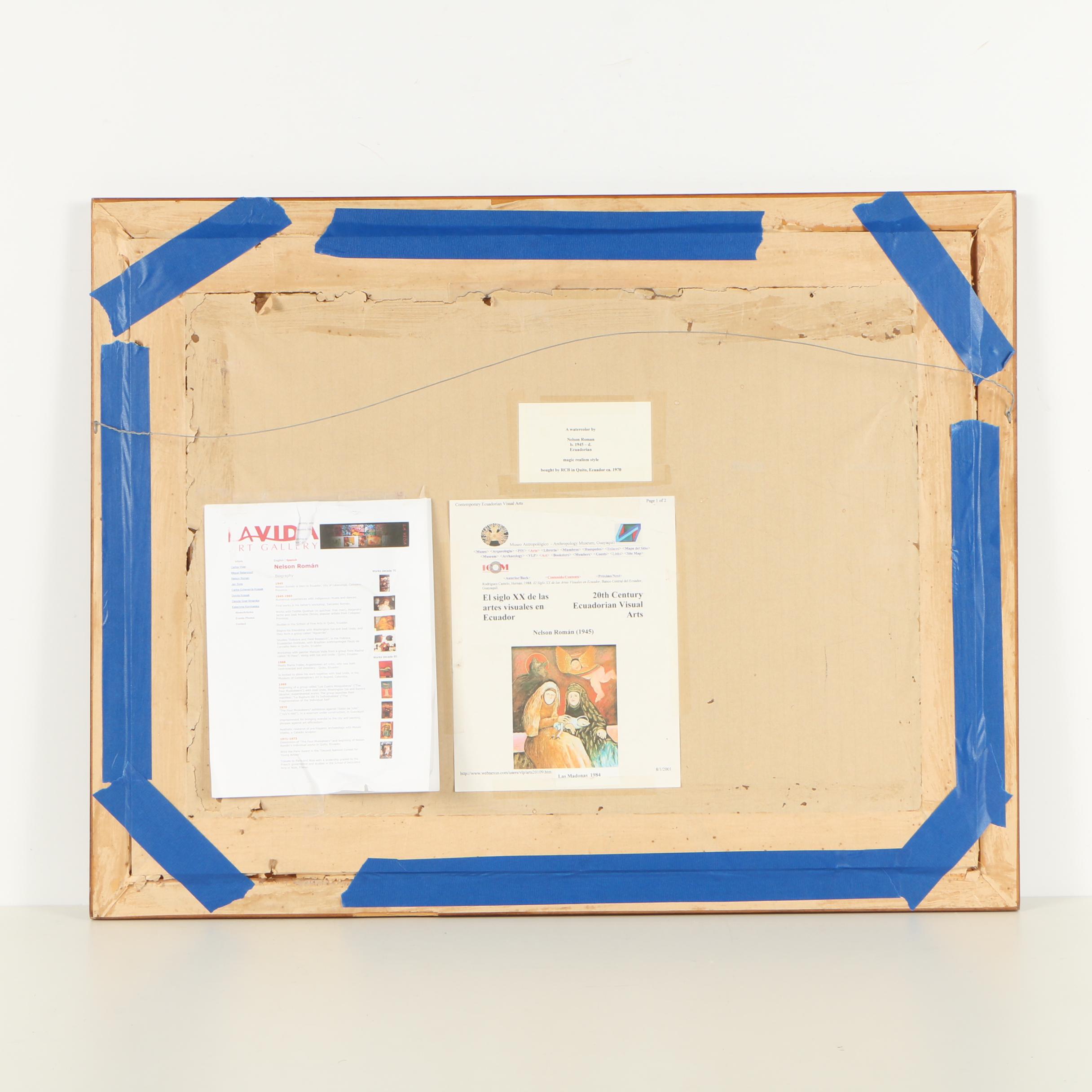 Nelson Román Watercolor Painting