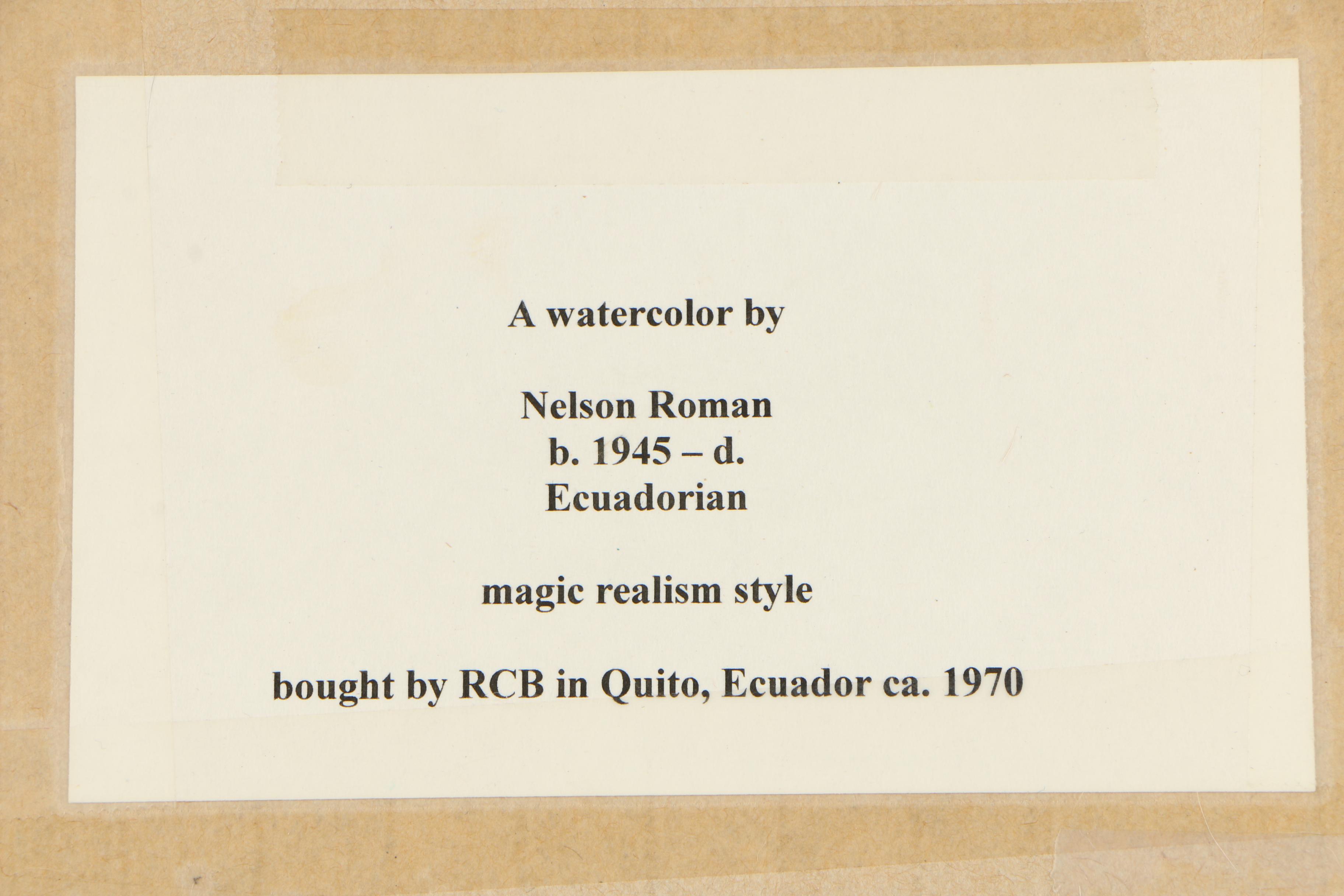 Nelson Román Watercolor Painting
