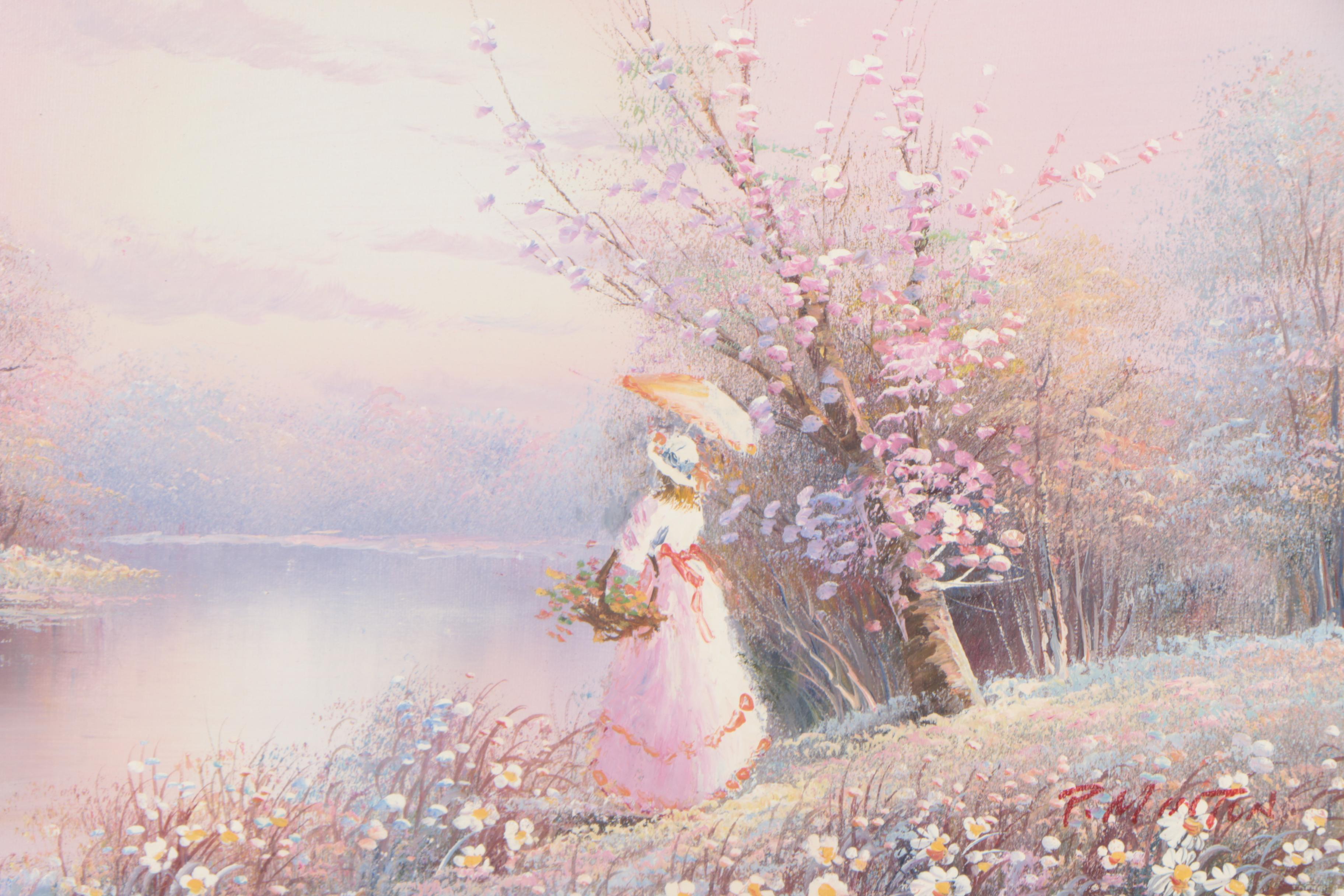 P. Minton Oil Painting