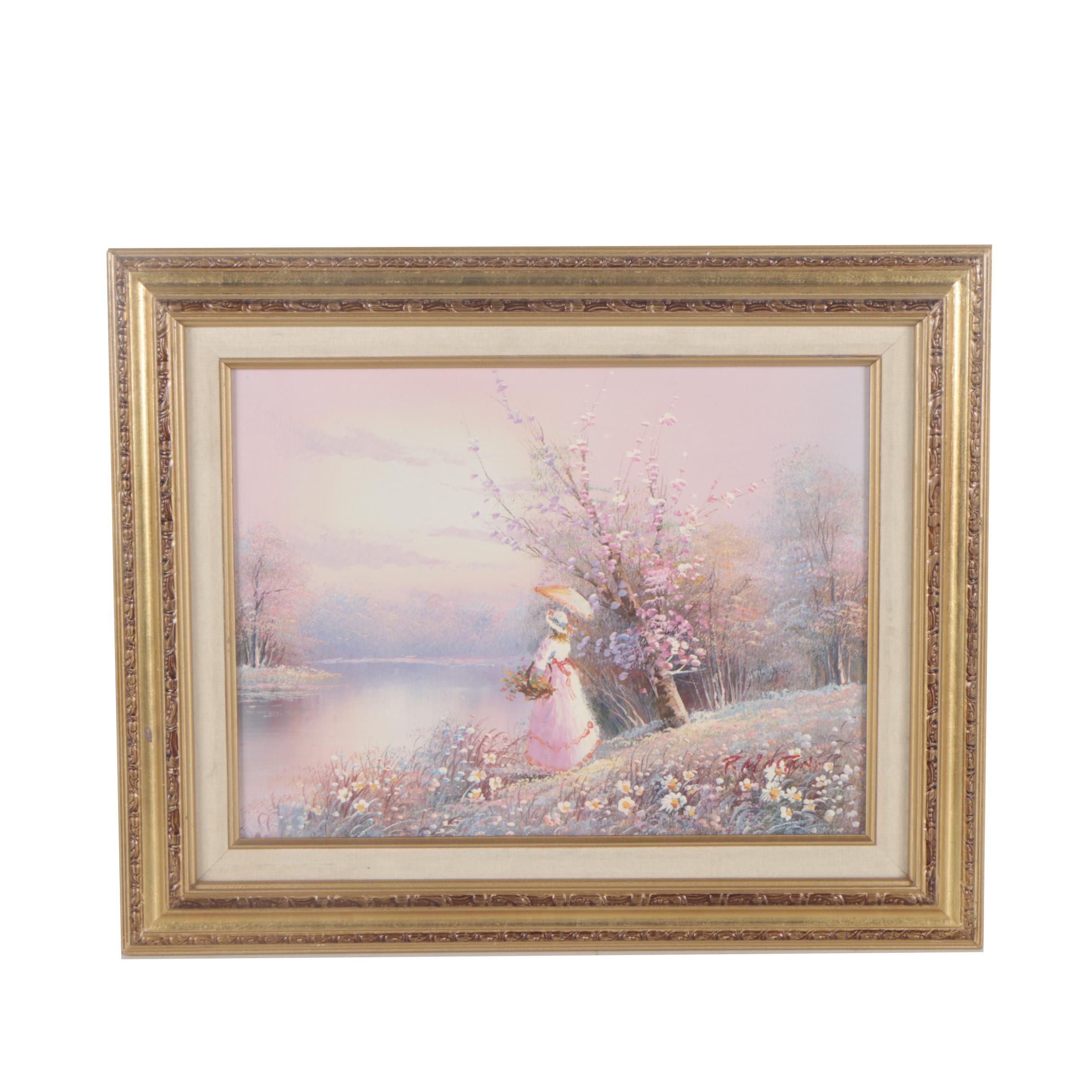 P. Minton Oil Painting