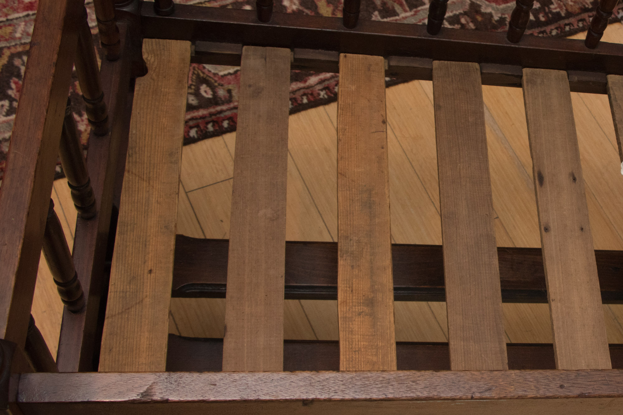 Antique Victorian Betts Street Furniture Co. Baby Platform Crib