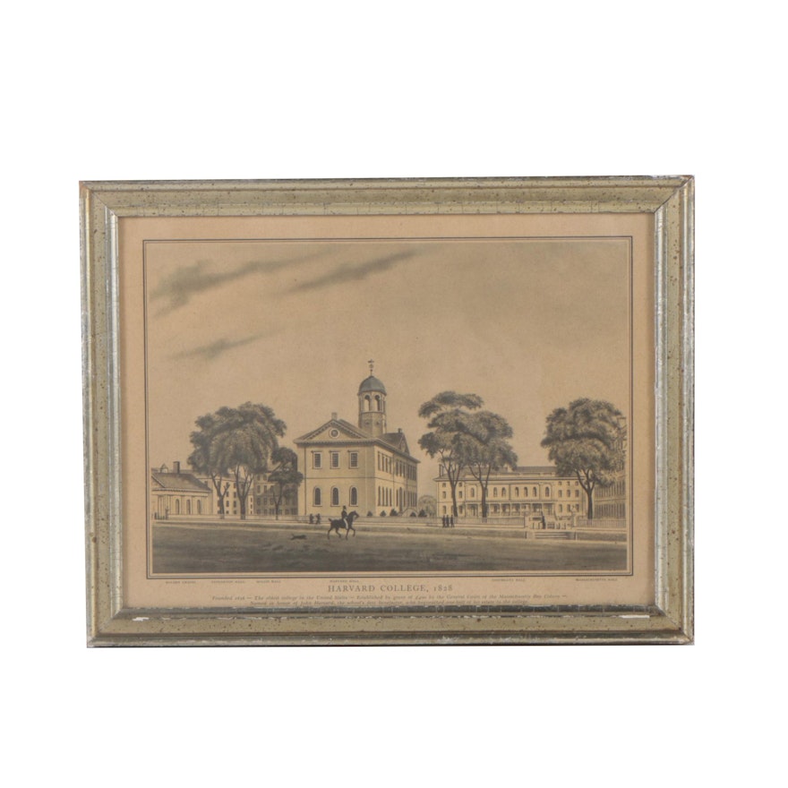 Halftone "Harvard College, 1828"