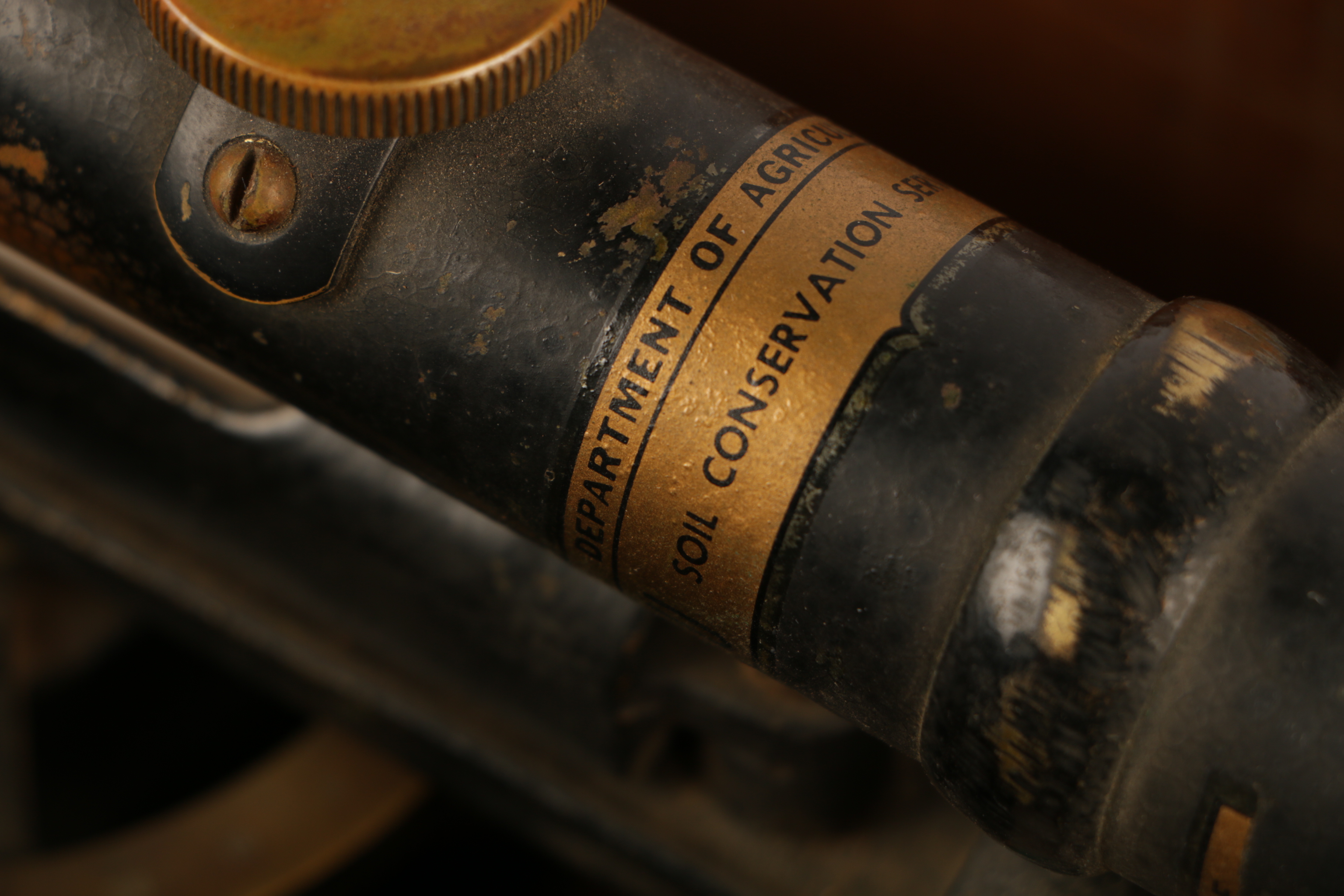 Vintage Surveyors Transit and EMC Model 205 Vacuum Tube Tester