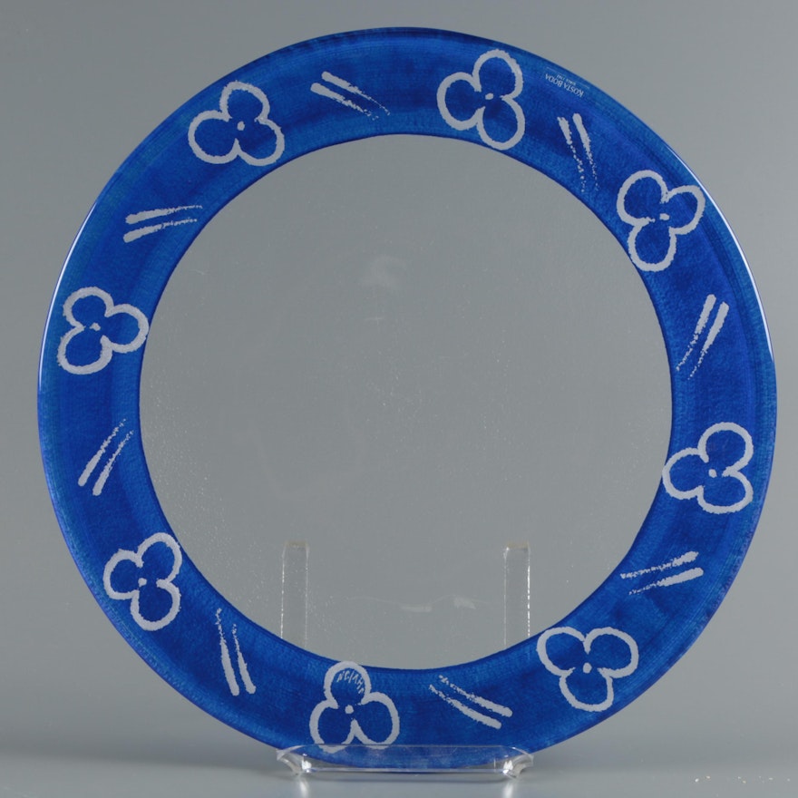 Kosta Boda Art Glass Platter by Ulrica Hydman-Vallien