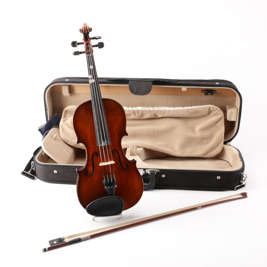 Rudoulf Doetsch 3/4 Stradivarius Copy Violin with Jean-Joseph Martin Bow