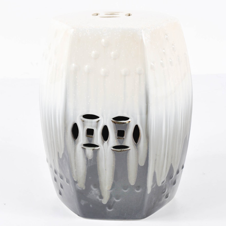 Chinese Drip Glaze Ceramic Garden Stool