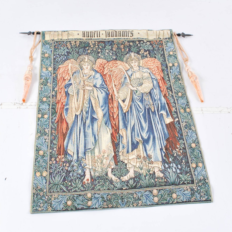 Machine Made Tapestry of Angels
