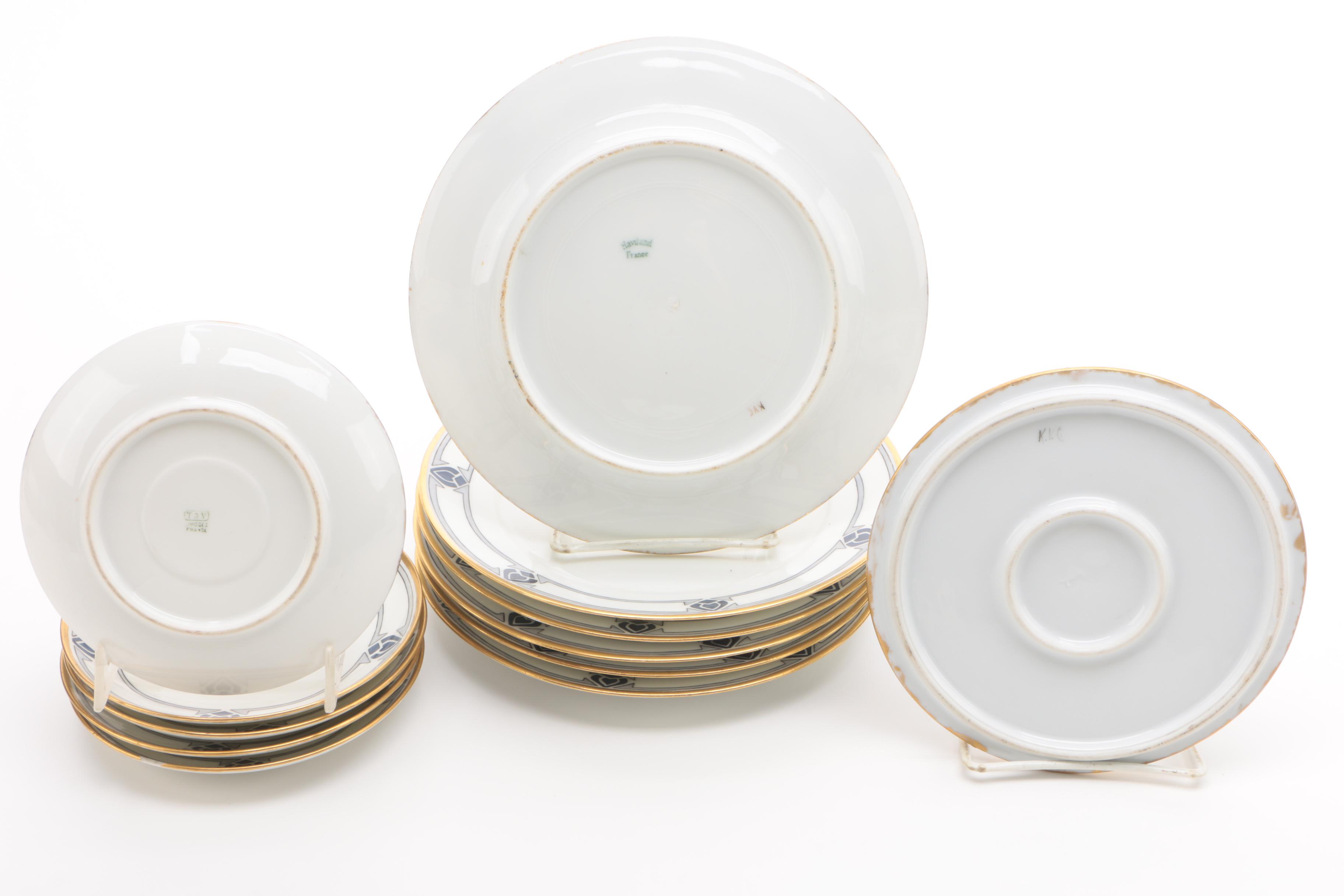 Art Deco Hobbyist Painted Porcelain Tea Service