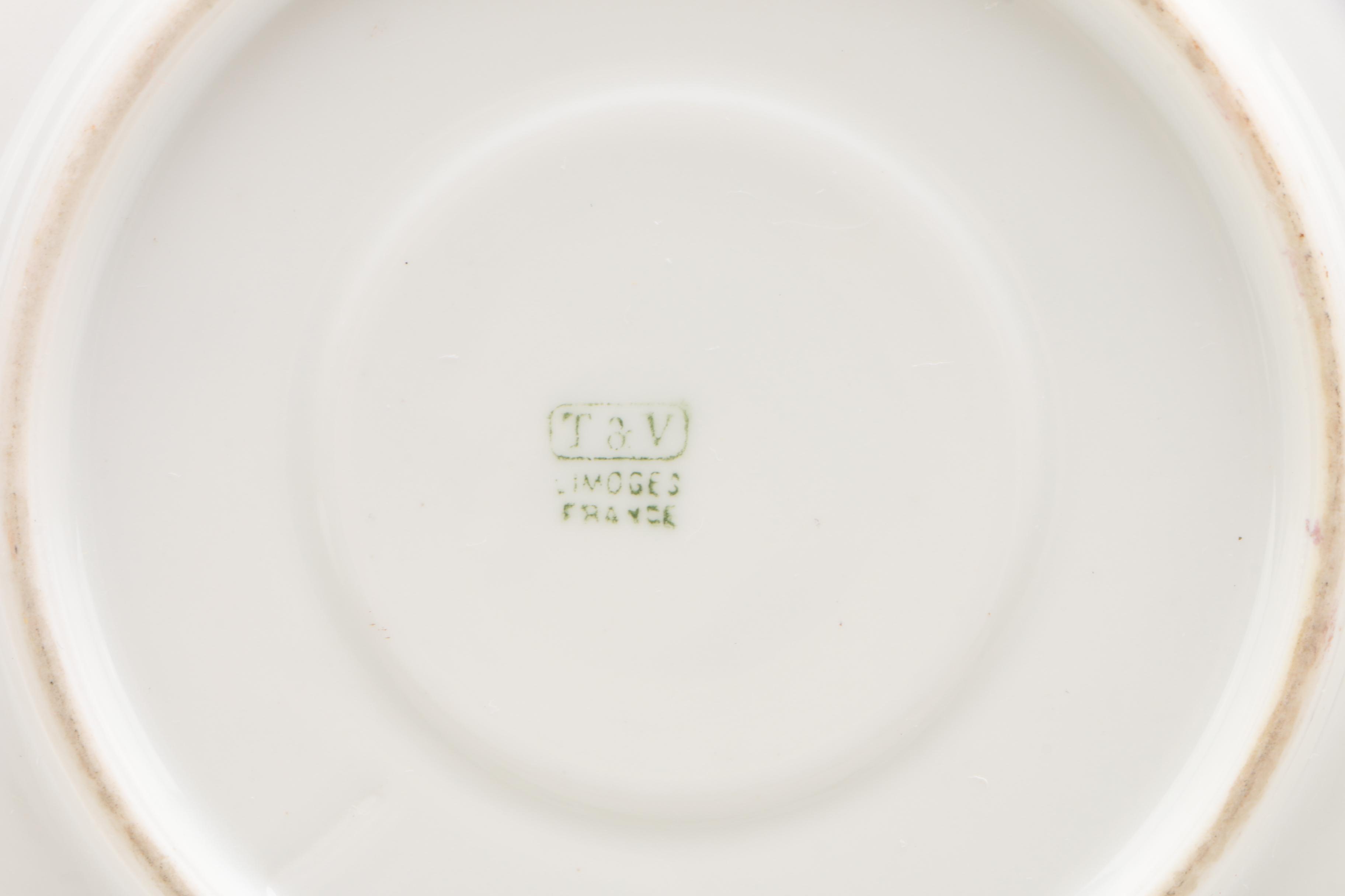 Art Deco Hobbyist Painted Porcelain Tea Service