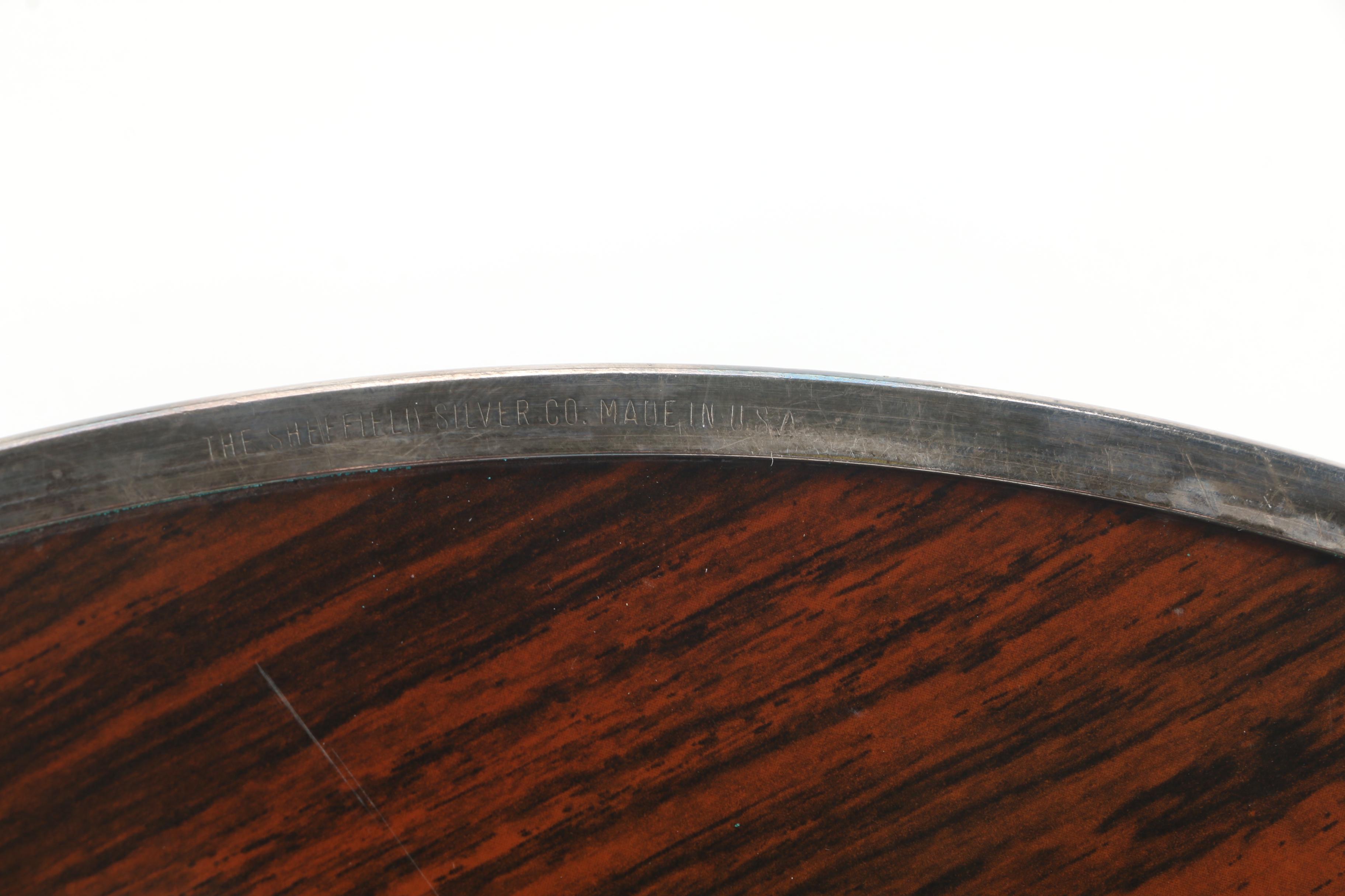 Sheffield Silver Co. Serving Tray with Other Silver Plate Serveware