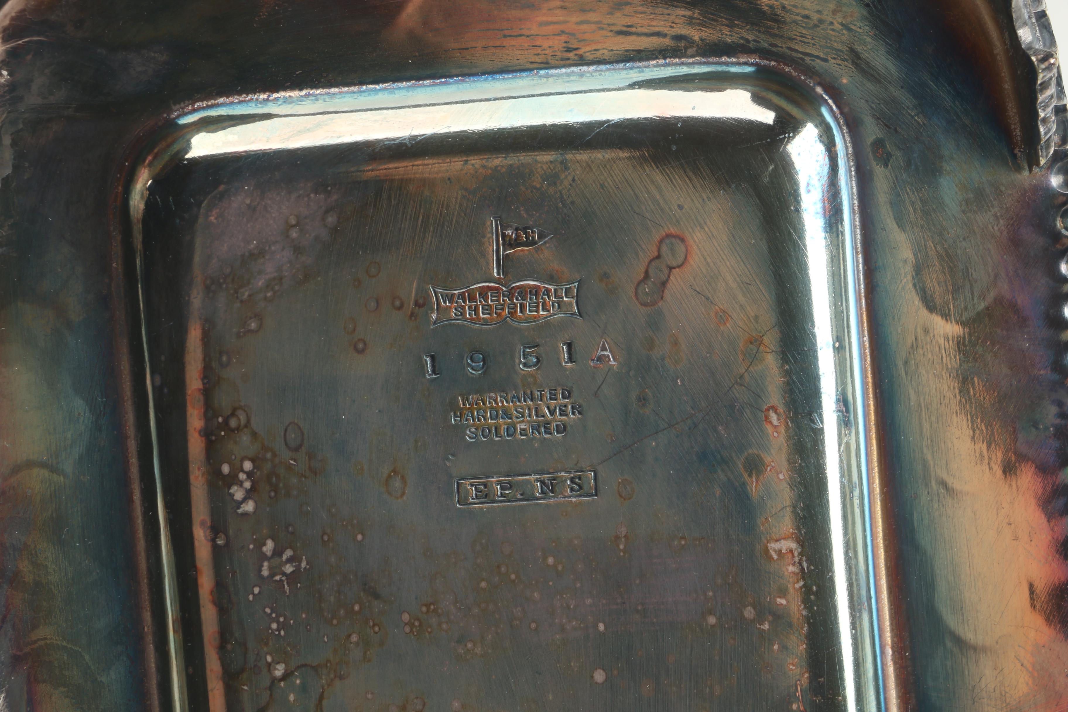 Sheffield Silver Co. Serving Tray with Other Silver Plate Serveware