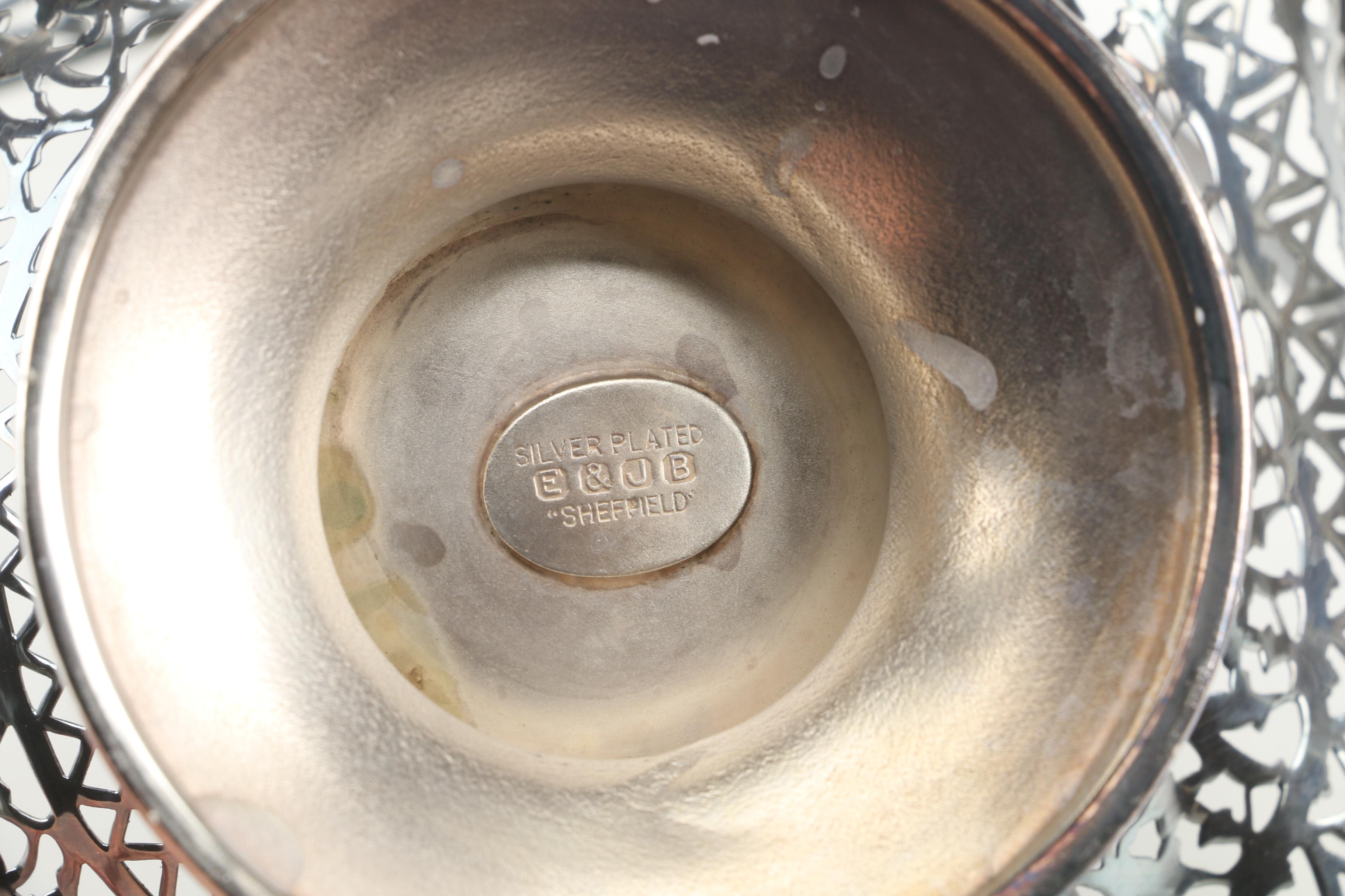 Sheffield Silver Co. Serving Tray with Other Silver Plate Serveware