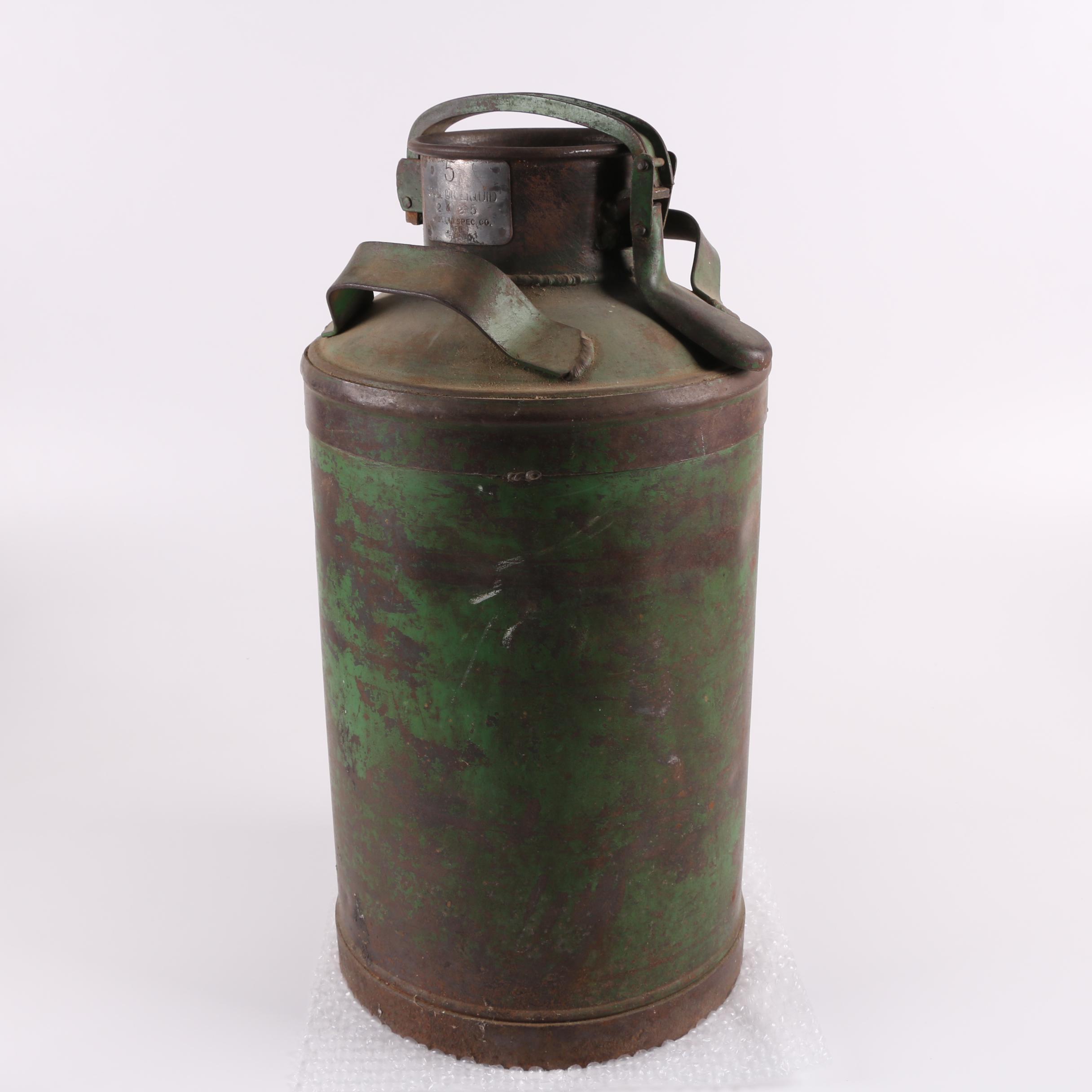 Vintage Midland 5-Gallon Metal Milk Can