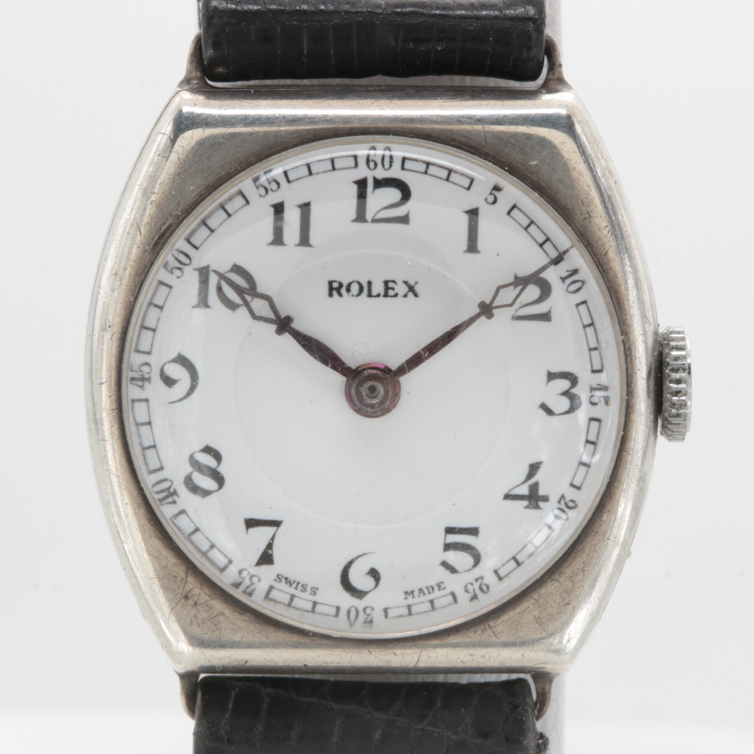 Rolex Ultra Prima Movement in Sterling Silver Case