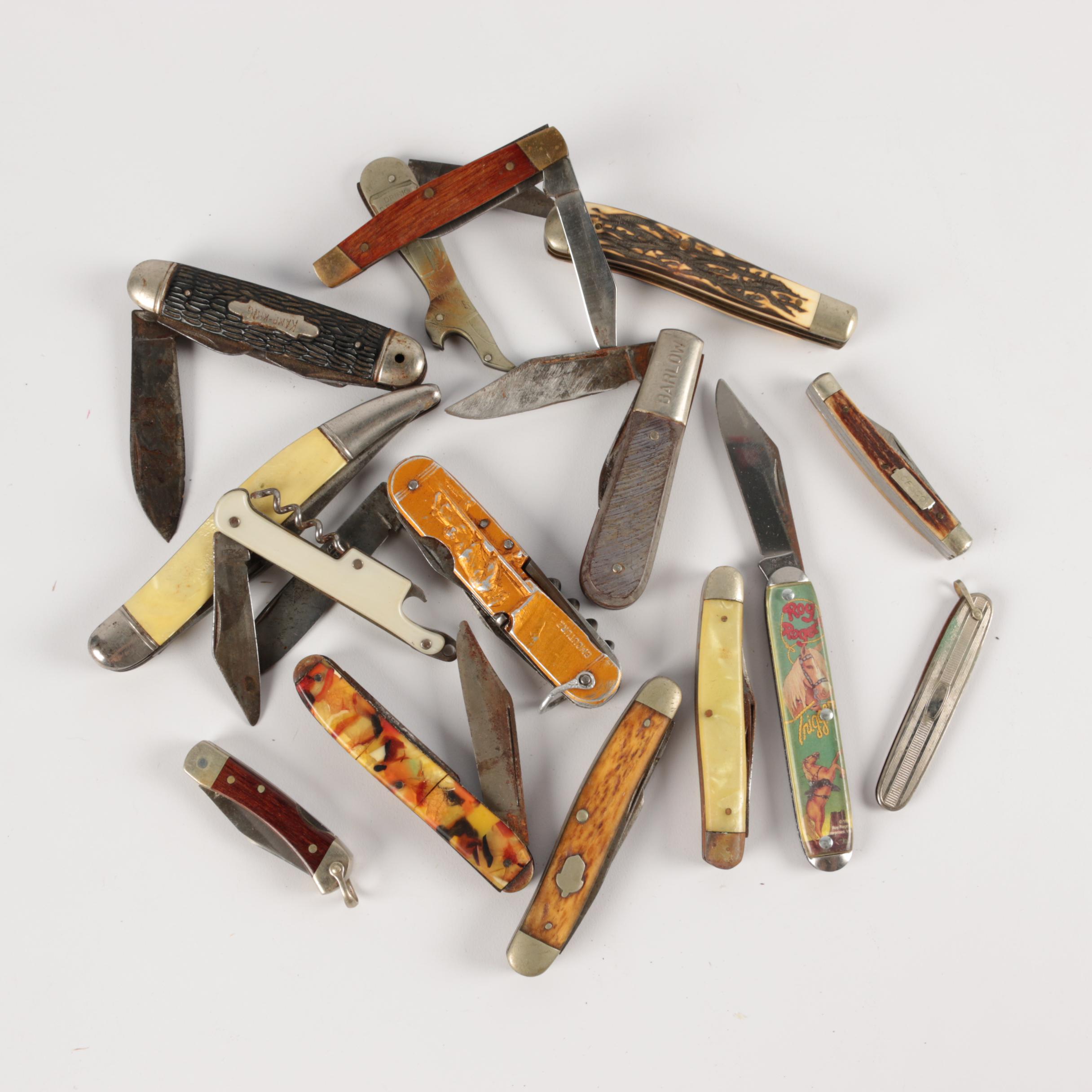 Pocket Knives featuring Roy Roger's "Trigger", Resin Mosaic, Nehi Drink