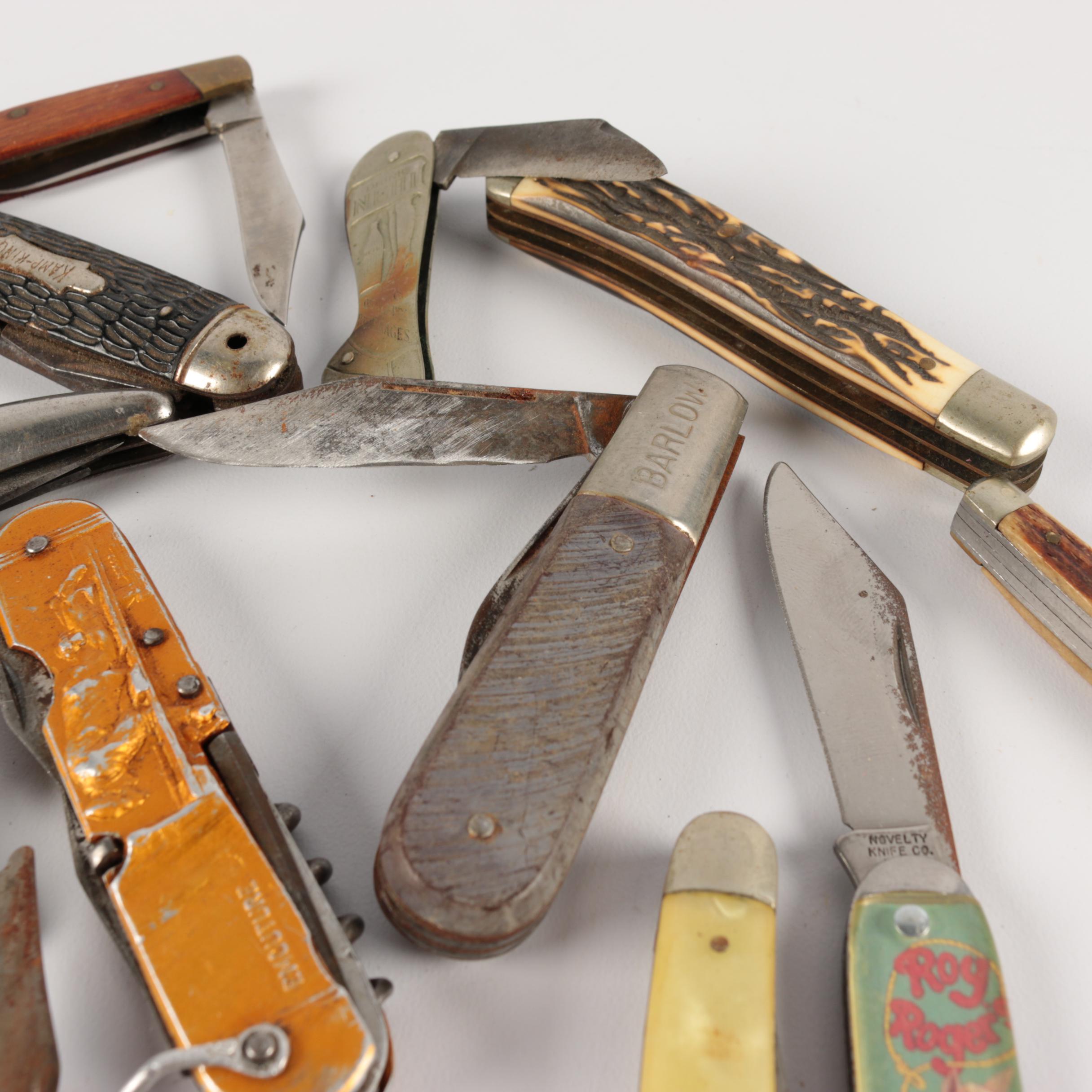 Pocket Knives featuring Roy Roger's "Trigger", Resin Mosaic, Nehi Drink