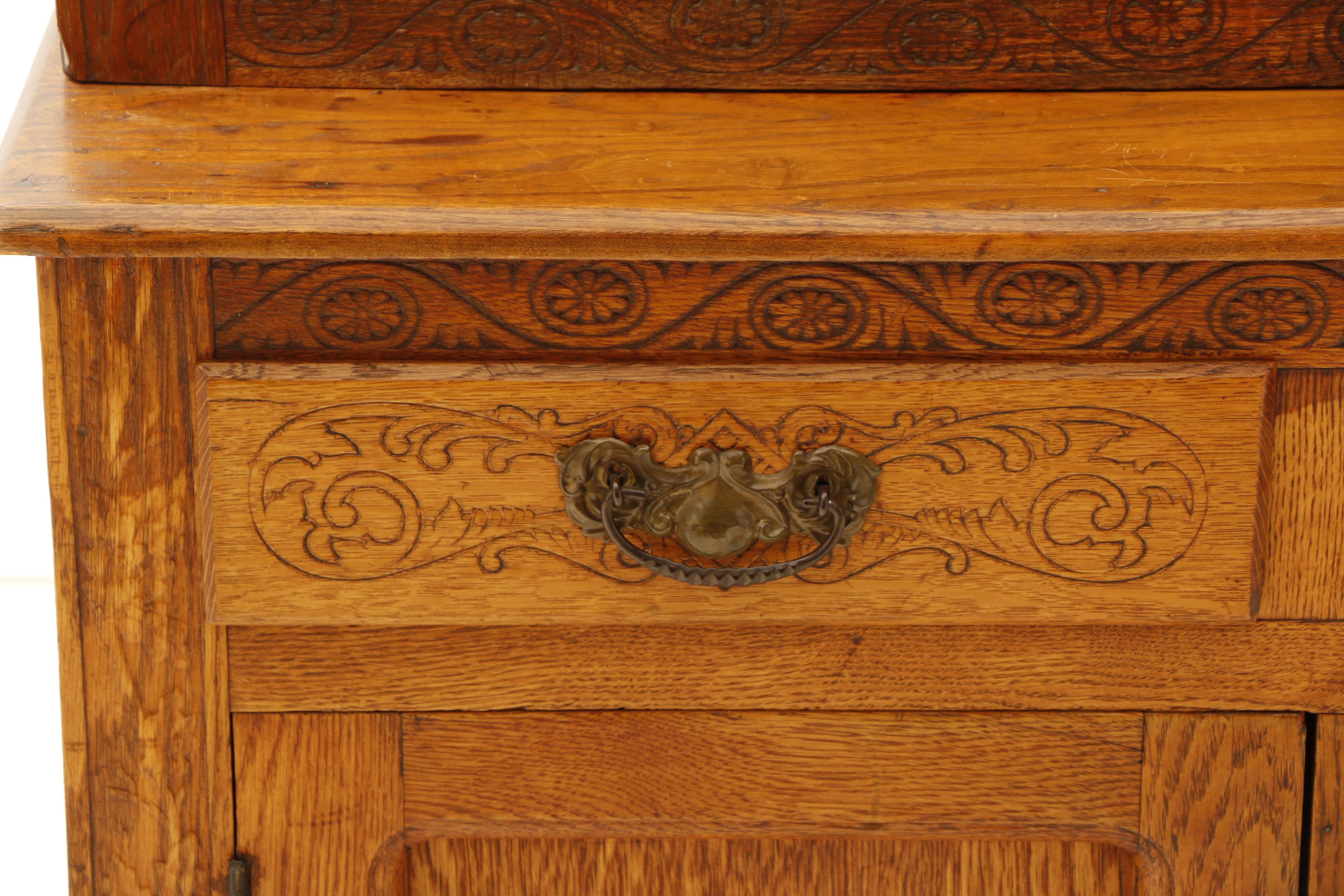 Vintage Oak China Cabinet