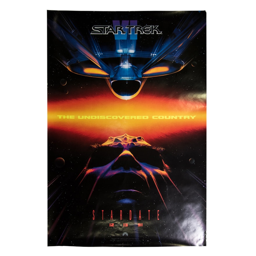 "Star Trek The Undiscovered Country" Offset Lithograph Movie Poster