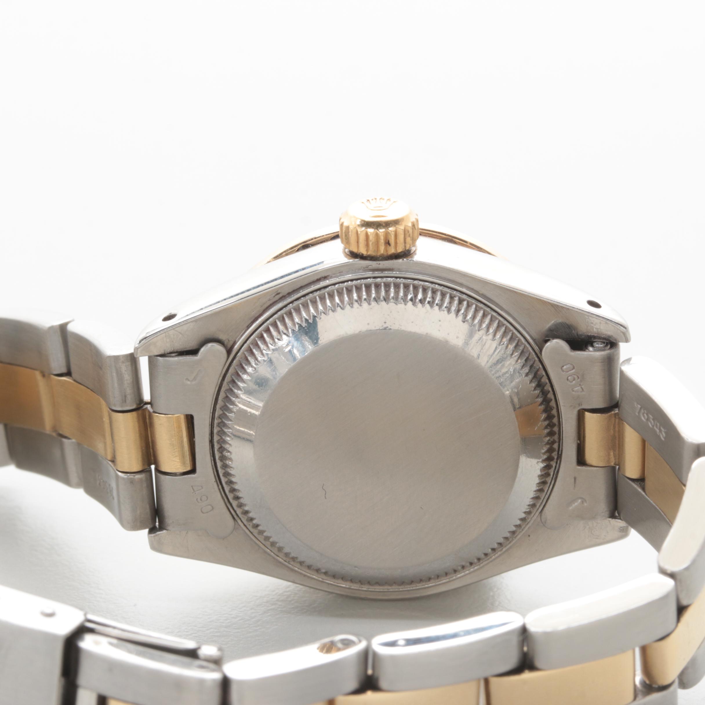 Rolex Stainless Steel and 18K Yellow Gold Diamond and Sapphire Watch