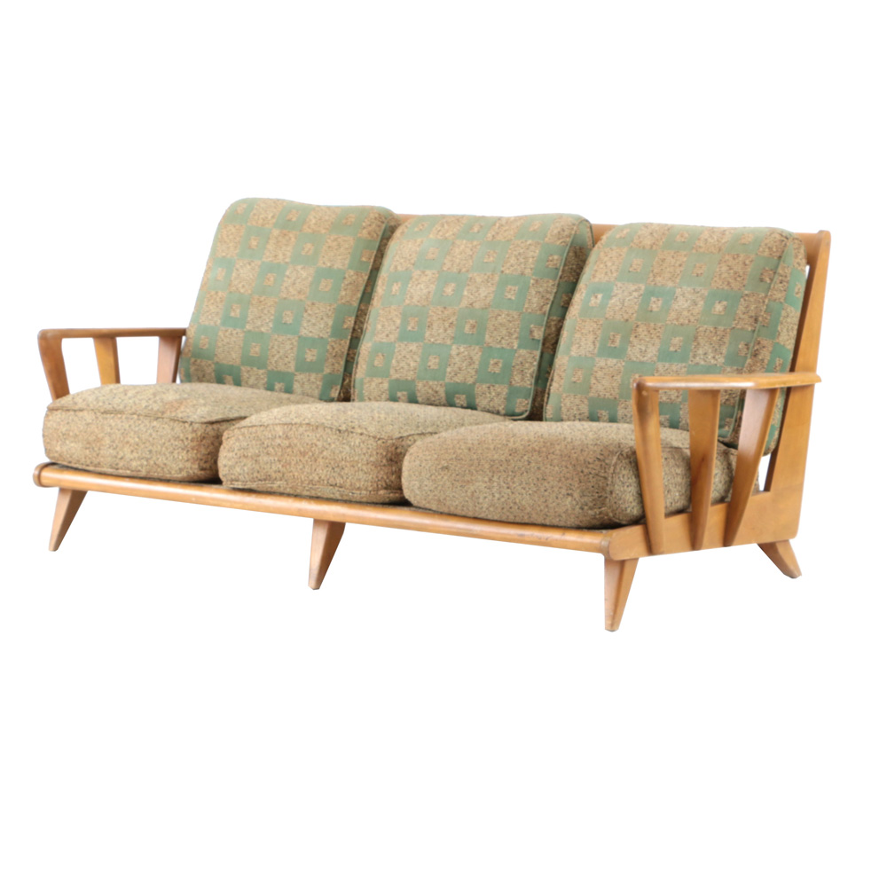 Mid-Century Heywood Wakefield Maple Framed sofa