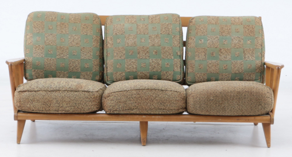 Mid-Century Heywood Wakefield Maple Framed sofa