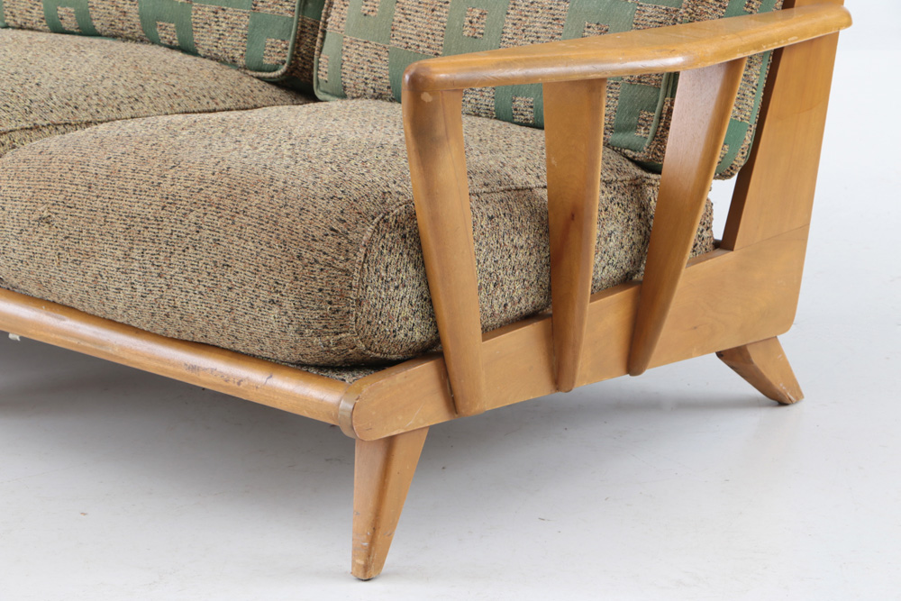 Mid-Century Heywood Wakefield Maple Framed sofa
