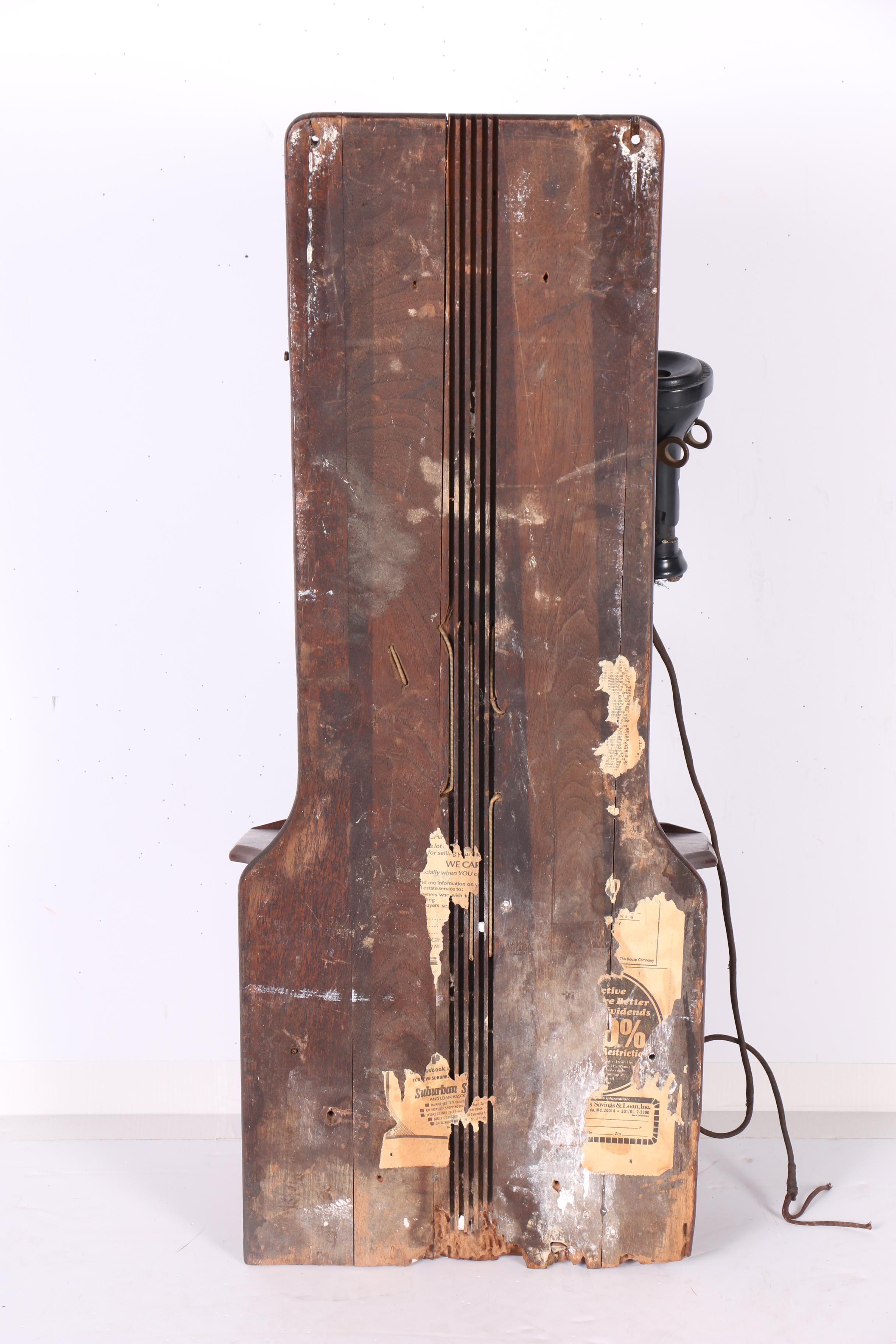 Antique Williams Telephone & Supply Co. Oak Wall Phone