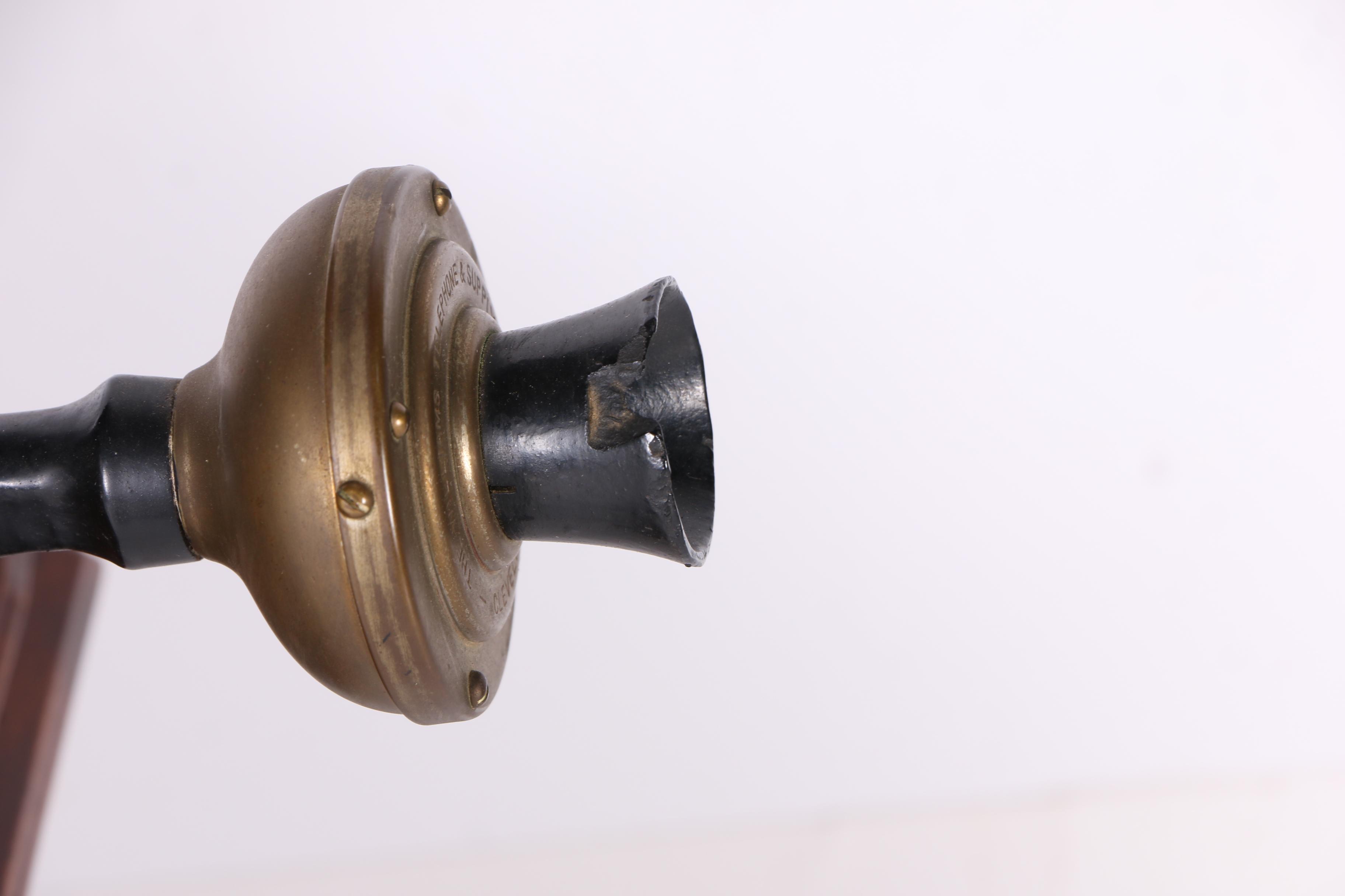 Antique Williams Telephone & Supply Co. Oak Wall Phone