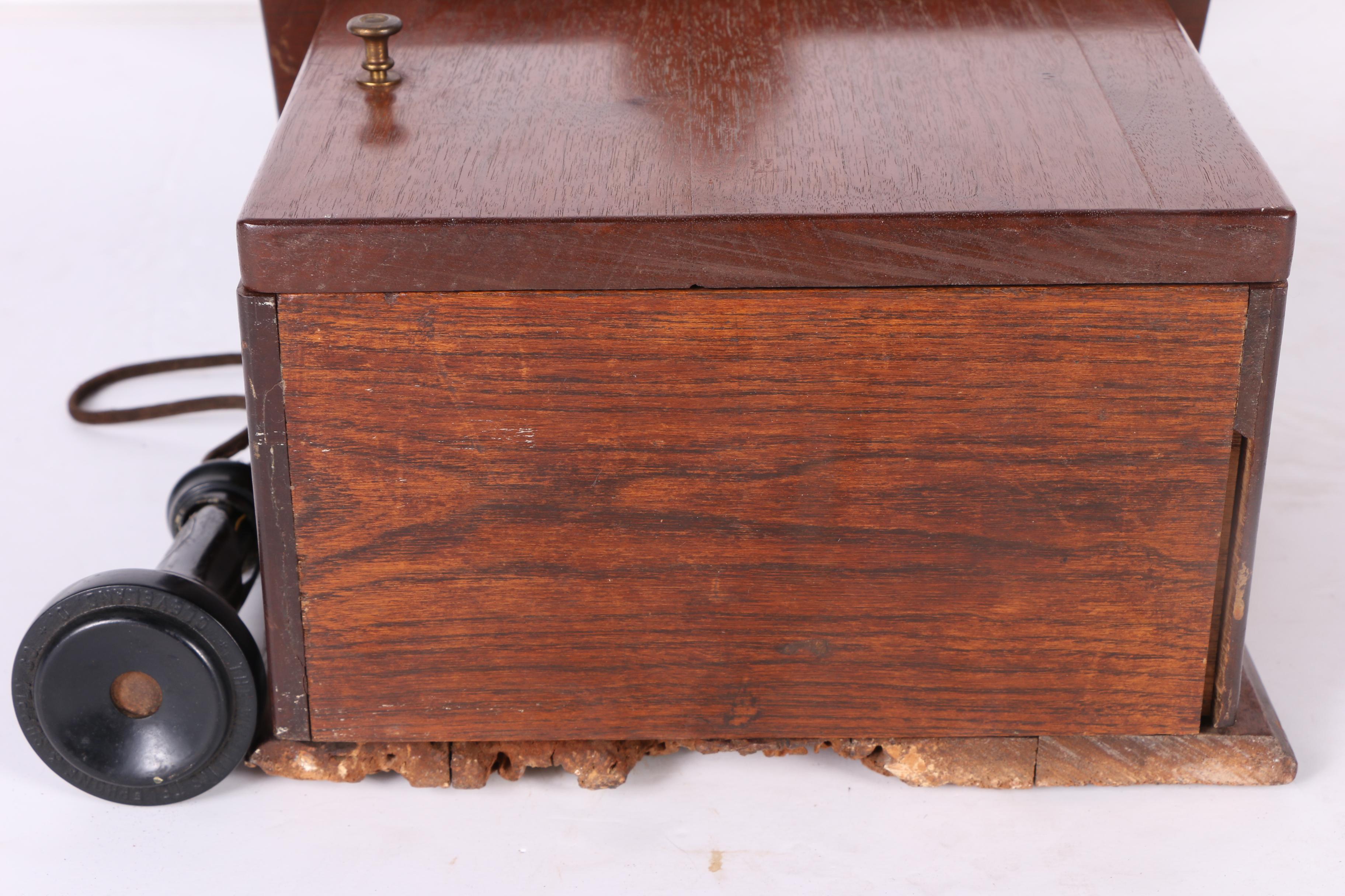 Antique Williams Telephone & Supply Co. Oak Wall Phone