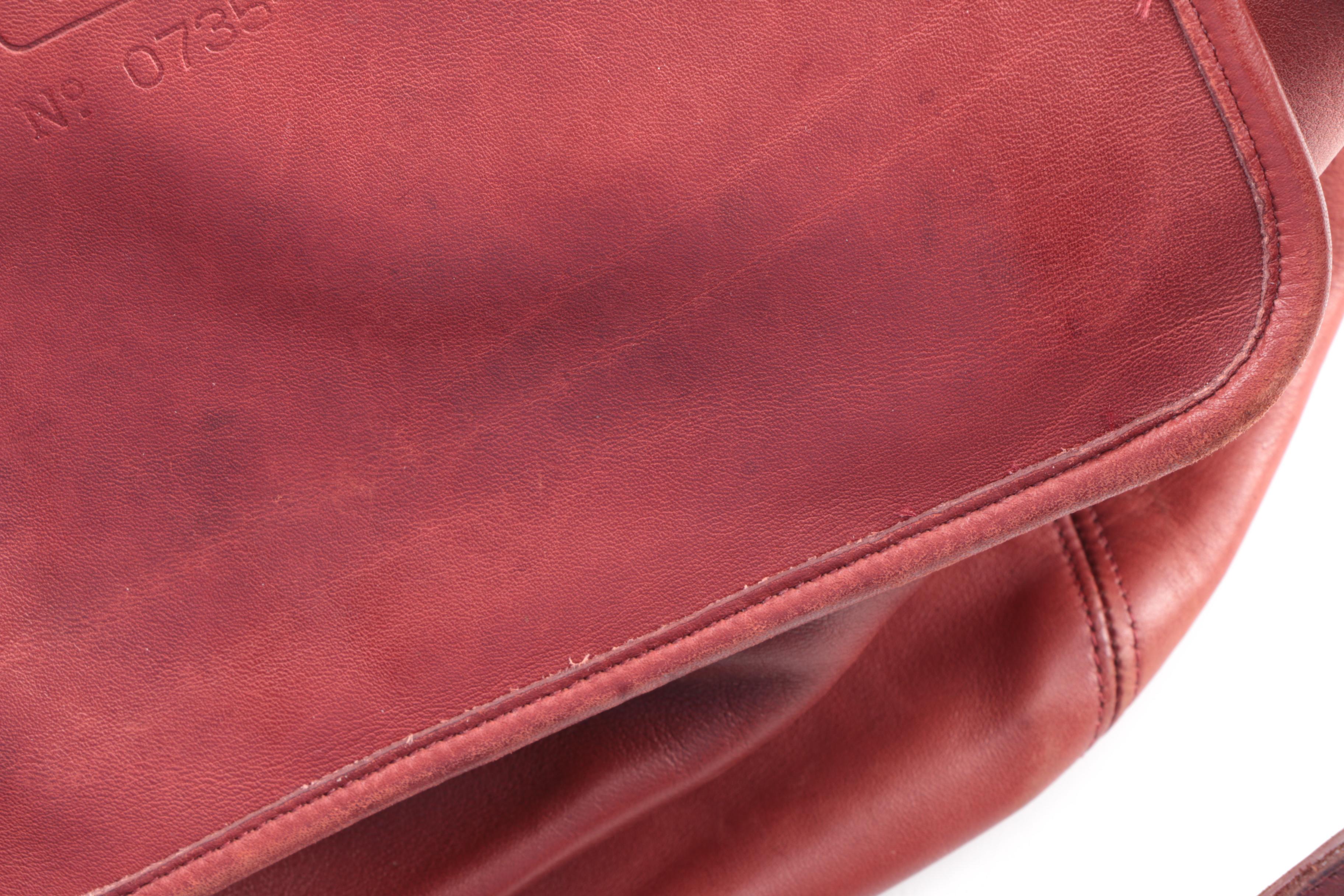 Circa 1985 Vintage Coach Leather Tote and Crossbody