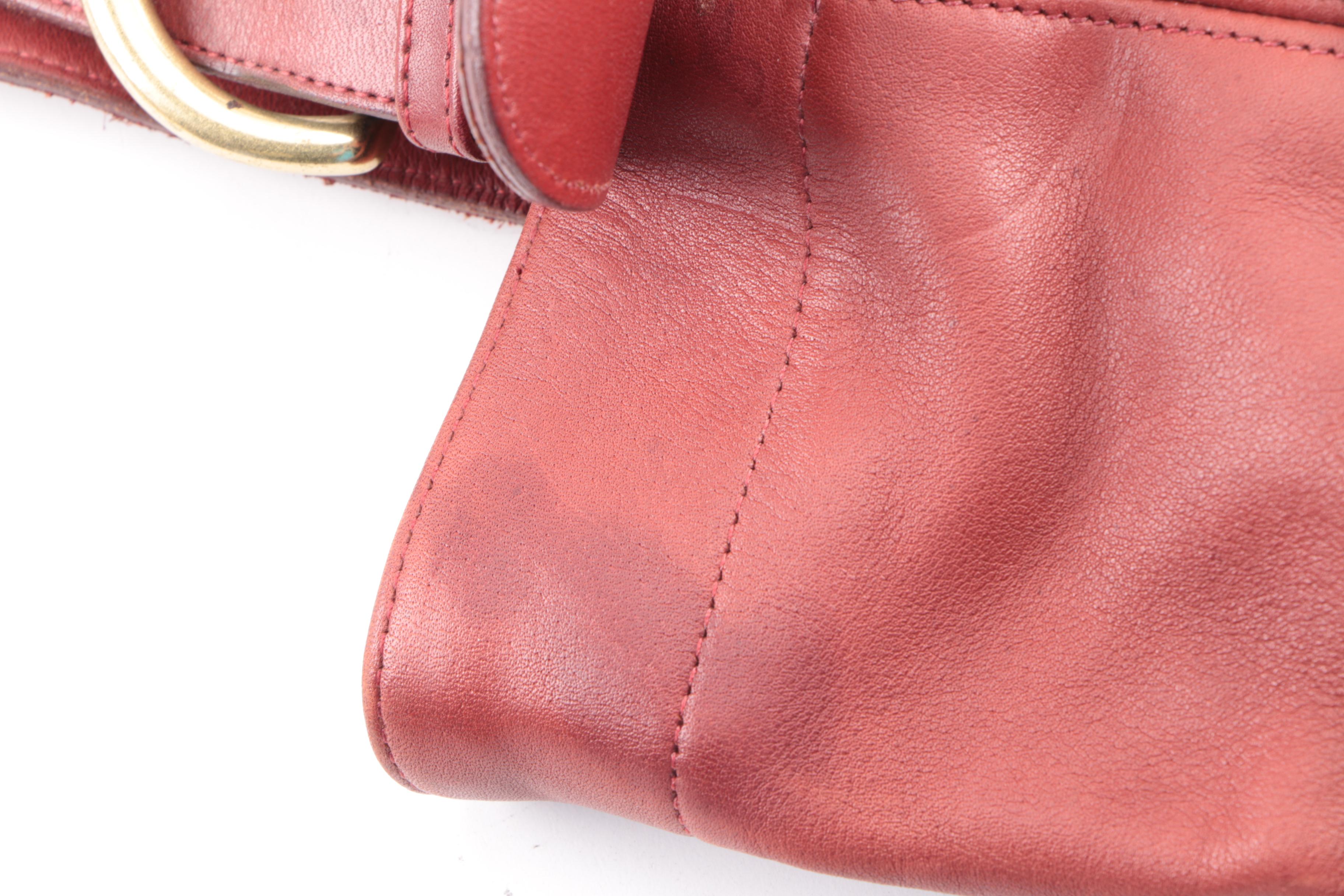 Circa 1985 Vintage Coach Leather Tote and Crossbody