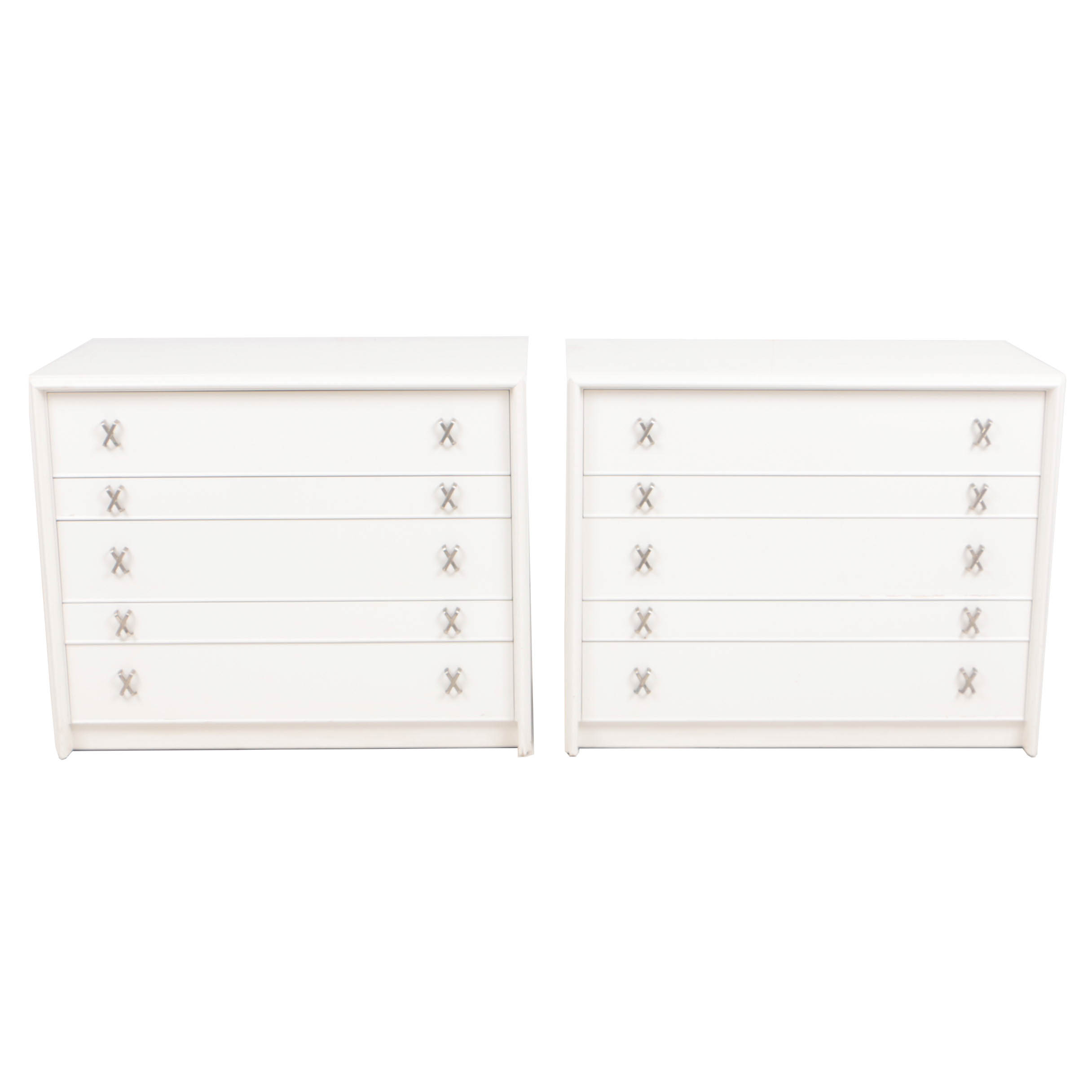 Pair of Lacquered Wood Chests of Drawers by Paul Frankl for Johnson Furniture