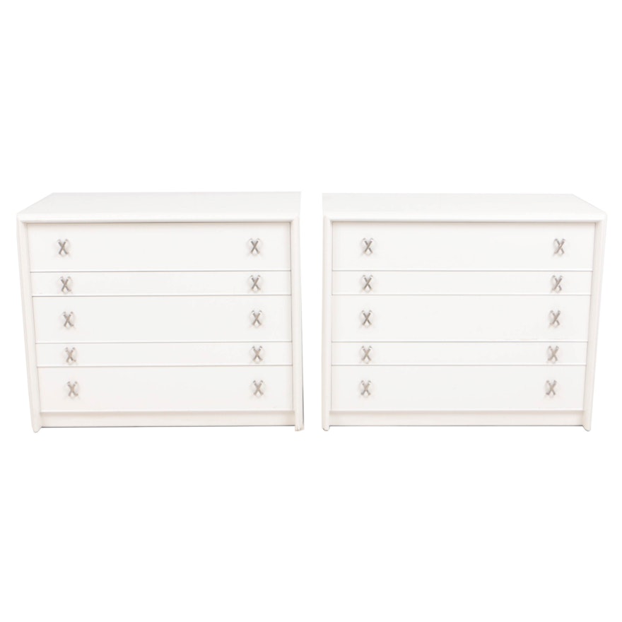 Pair of Lacquered Wood Chests of Drawers by Paul Frankl for Johnson Furniture