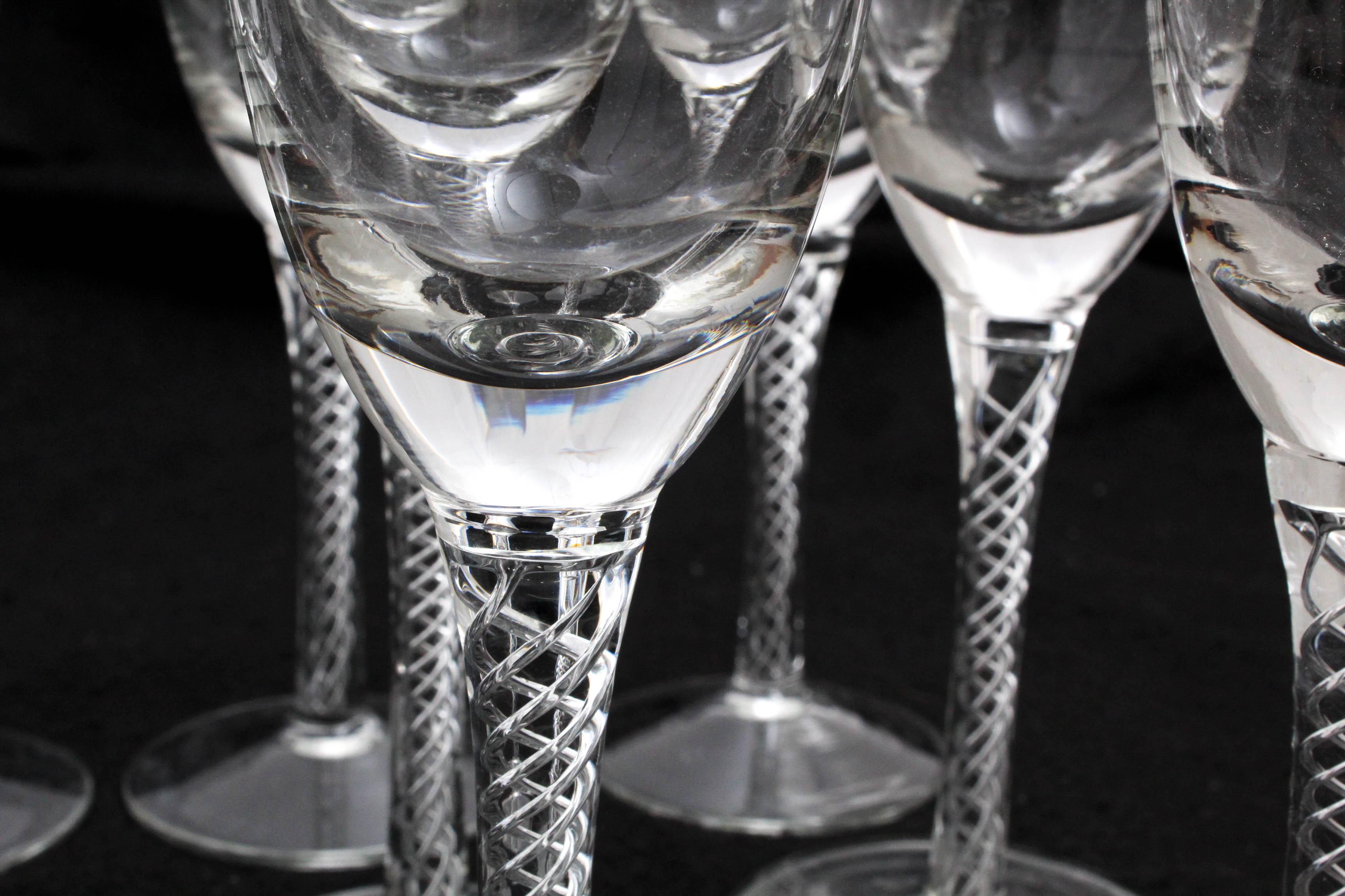 Champagne Flutes with Air-Twist Stem