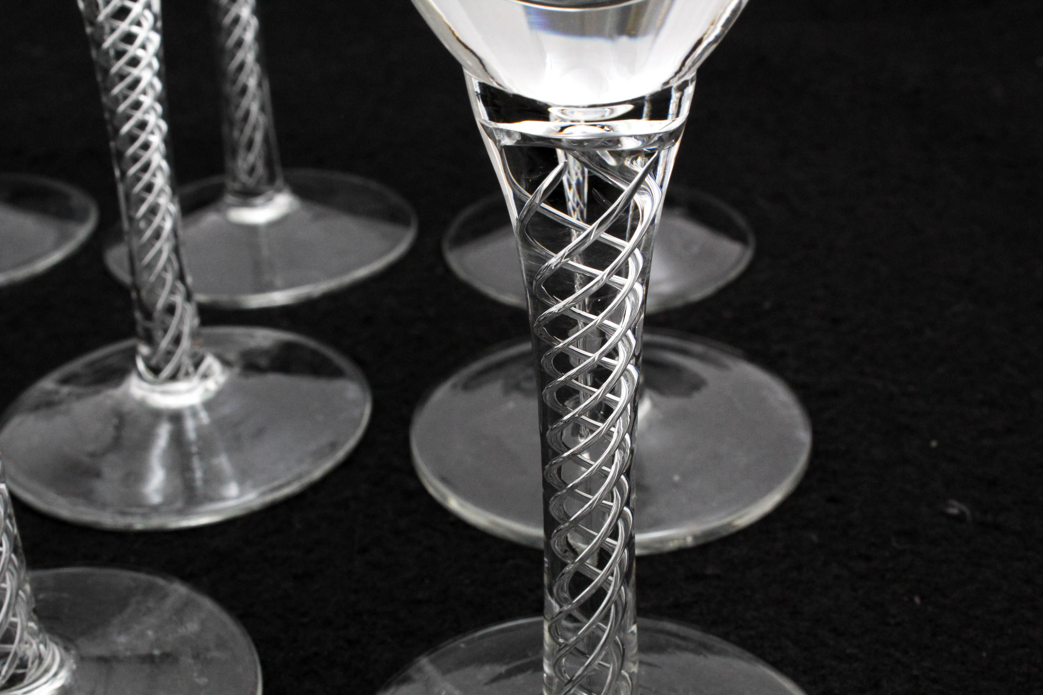 Champagne Flutes with Air-Twist Stem