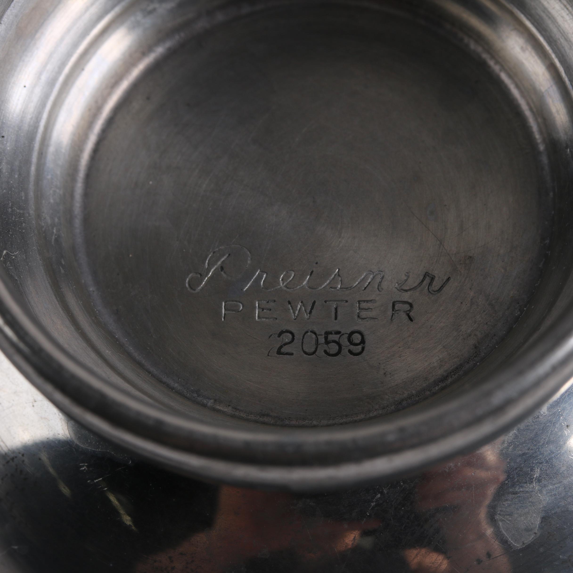 Pewter Tableware featuring Preisner, Alloy Art, and International