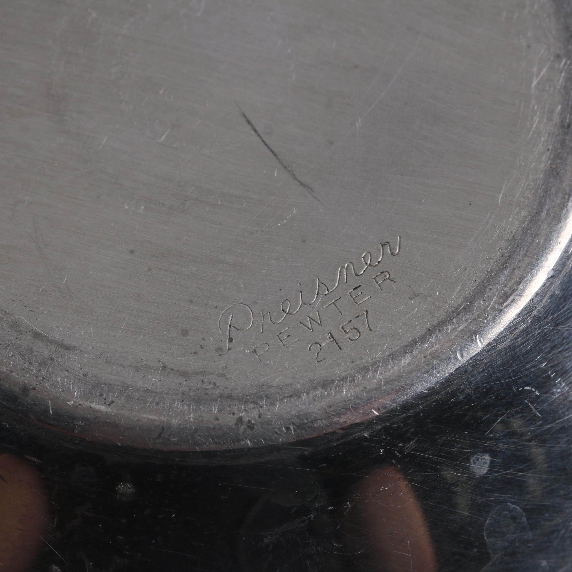 Pewter Tableware featuring Preisner, Alloy Art, and International