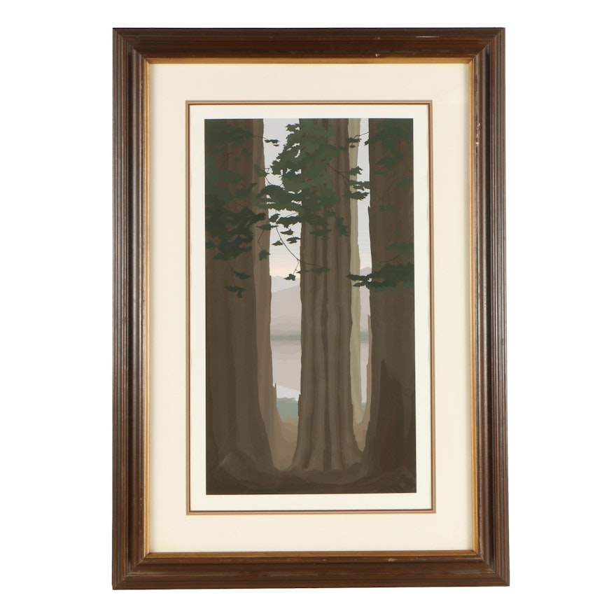 Jerry Schurr Limited Edition Serigraph "Muir Woods"