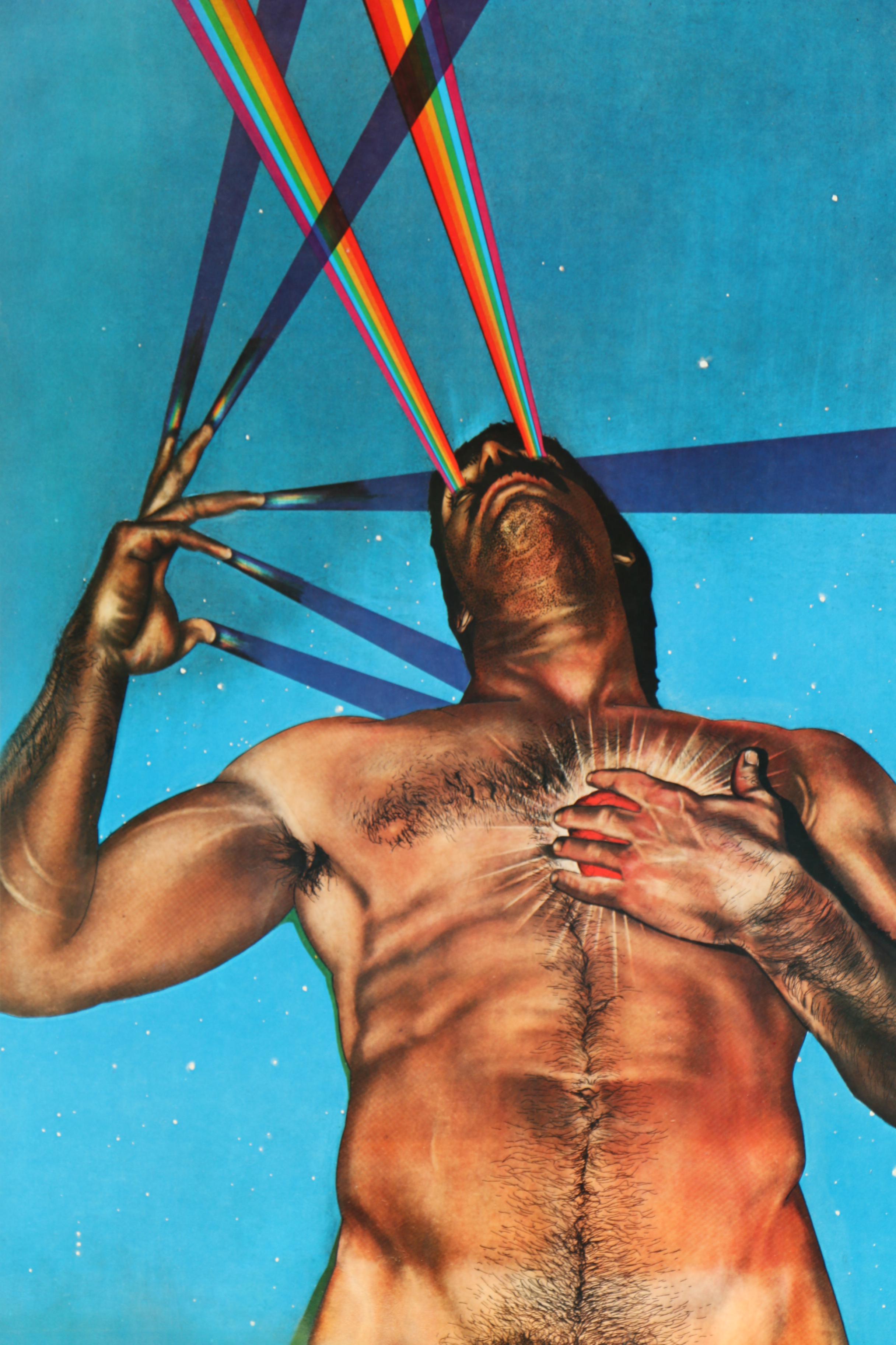 1980s Poster for NYC East Village Night Club "The Saint"