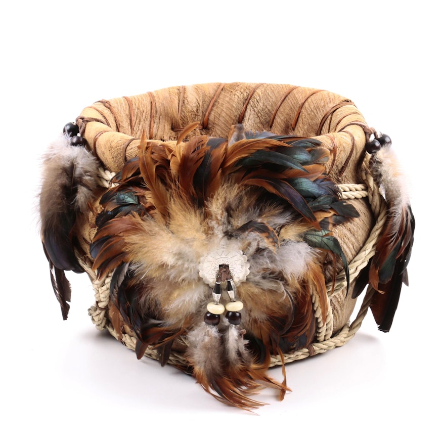 Native American Style Woven Basket