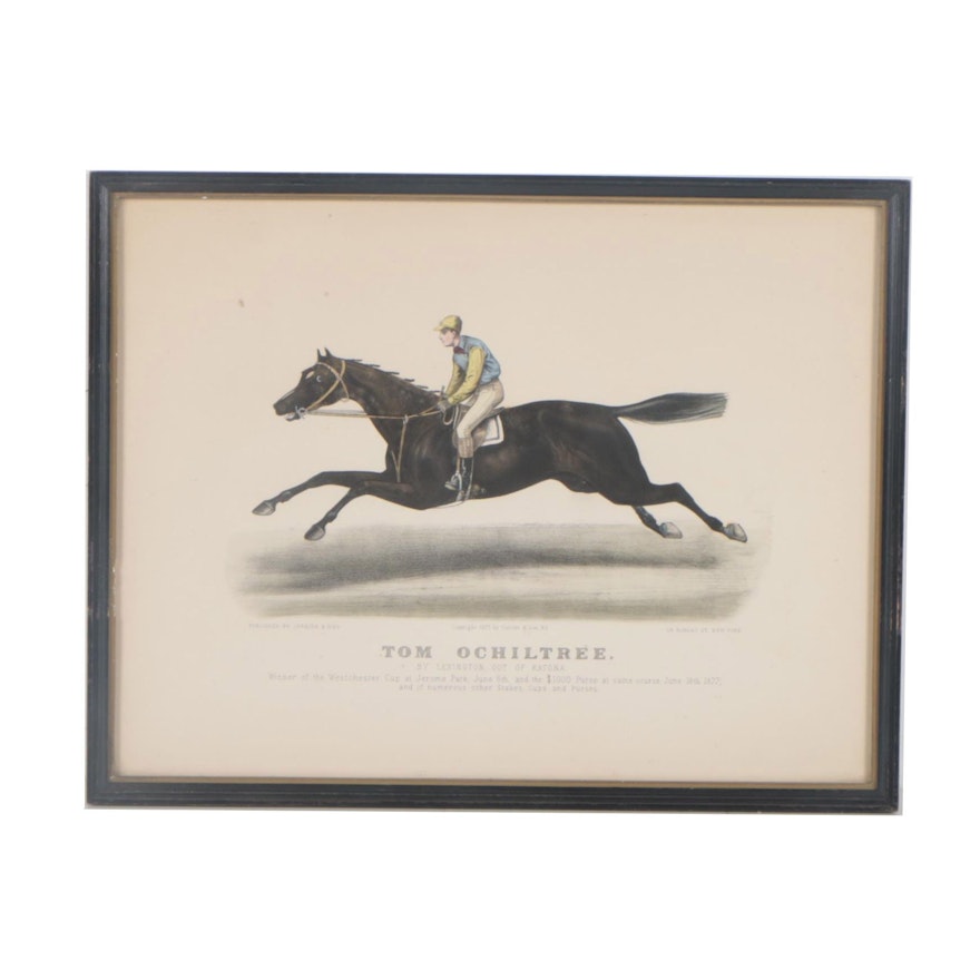 Currier and Ives Hand-Colored Lithograph "Tom Ochiltree"