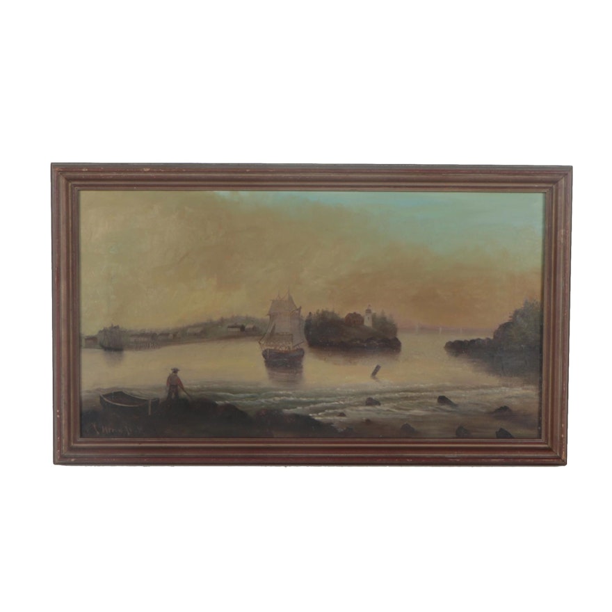 Late 19th Century Oil Painting Attributed to C. Myron Clark