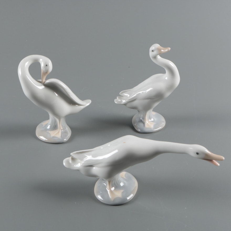 Lladro "Little Duck" Series Porcelain Figurines