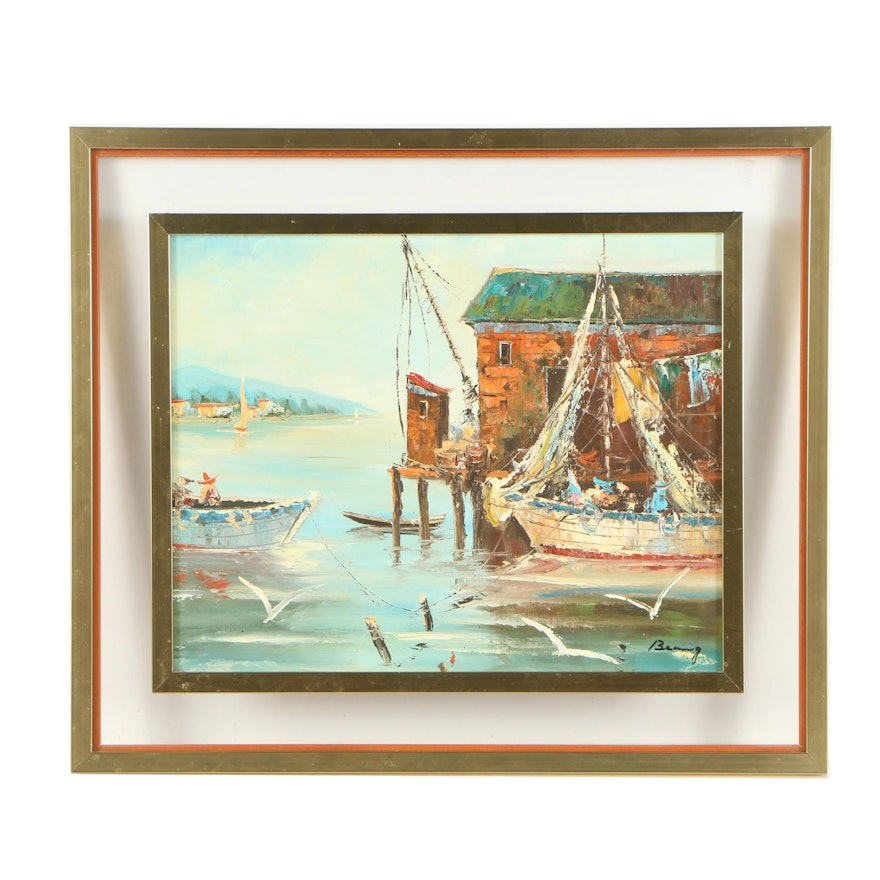 Nautical Oil Painting