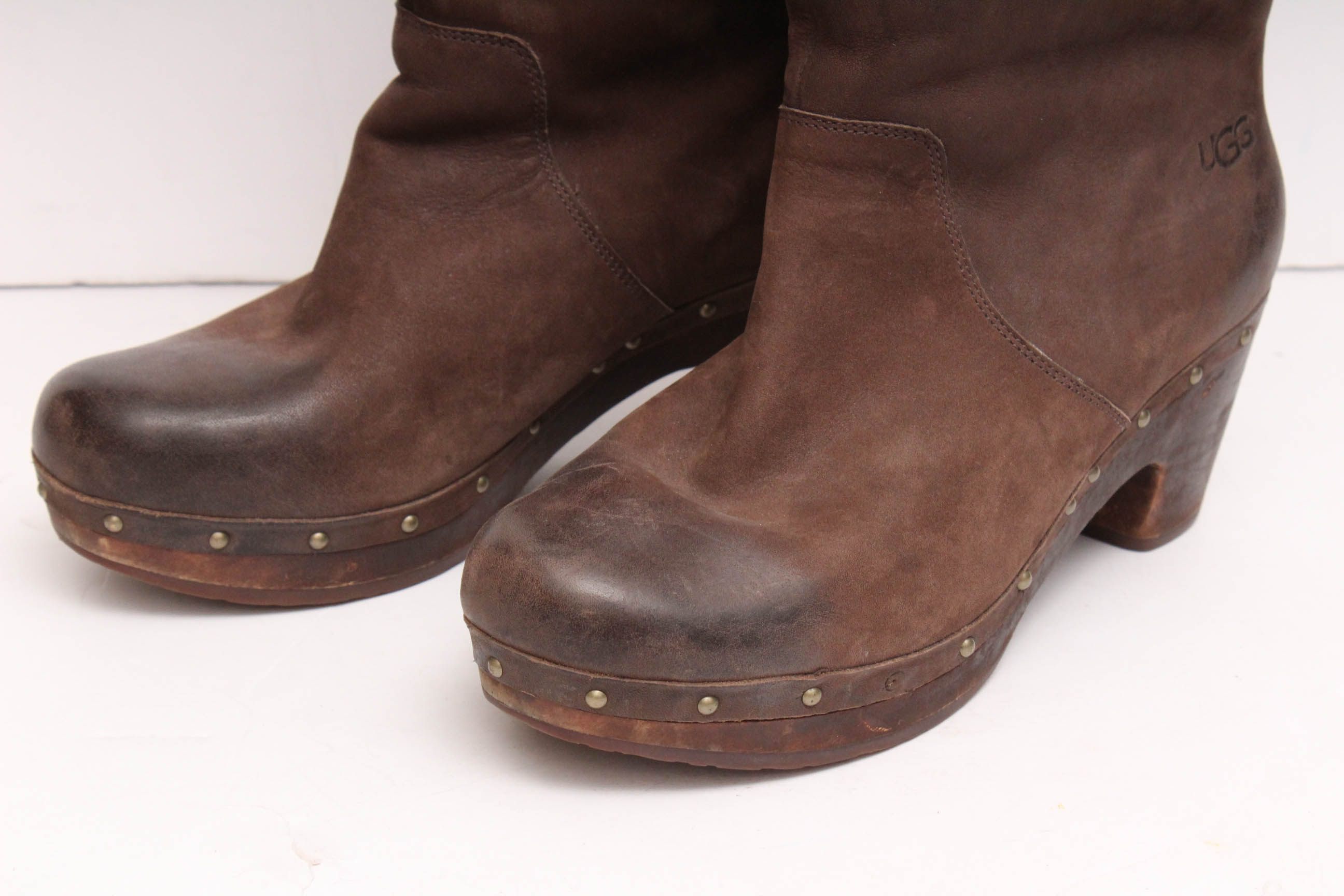 Ugg Lynnea Brown Suede and Shearling Convertible Boots