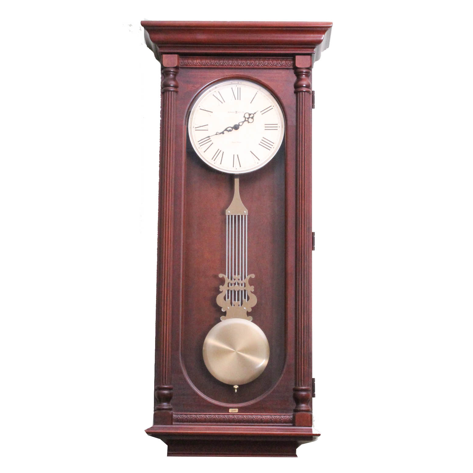 Howard Miller Dual Chime Pendulum Wall Clock with "Wendy's" Brass Logo Plaque