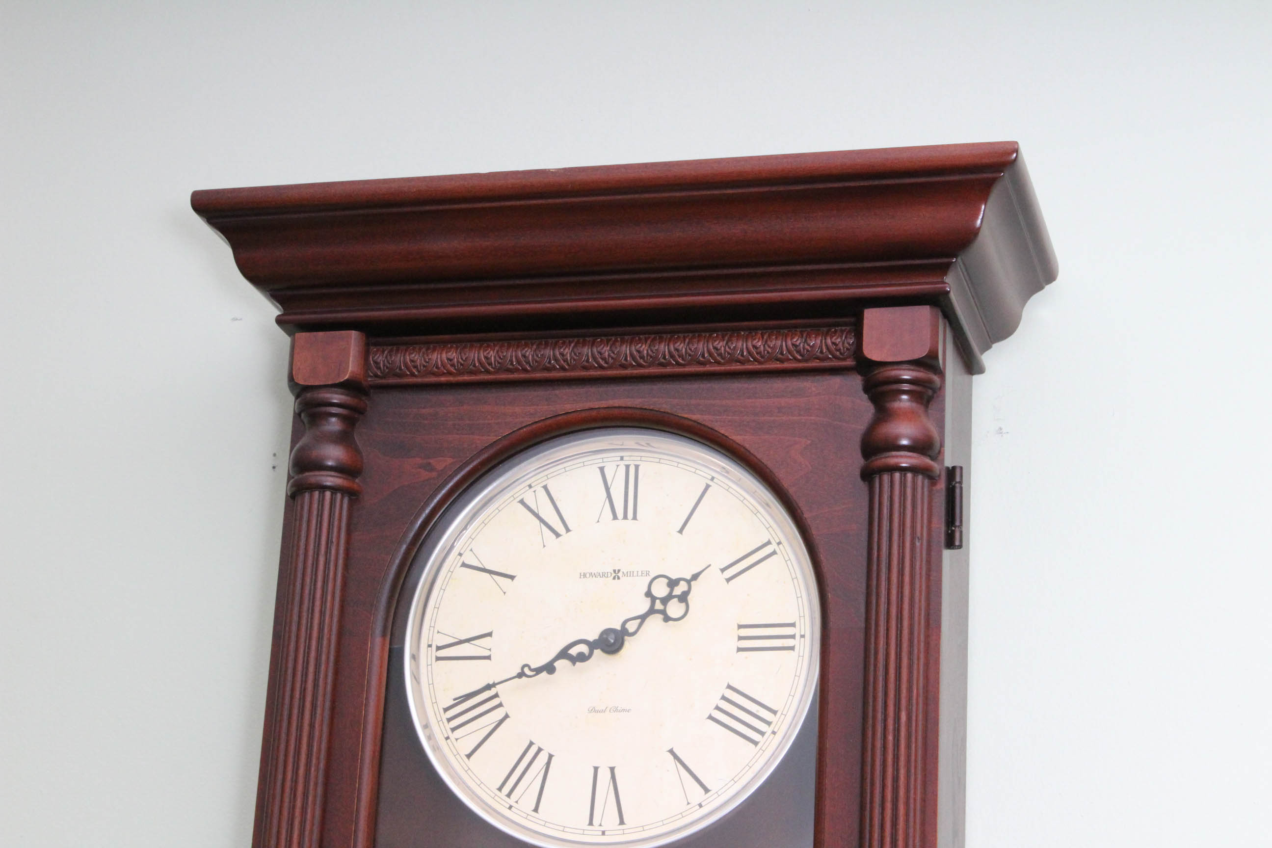 Howard Miller Dual Chime Pendulum Wall Clock with "Wendy's" Brass Logo Plaque