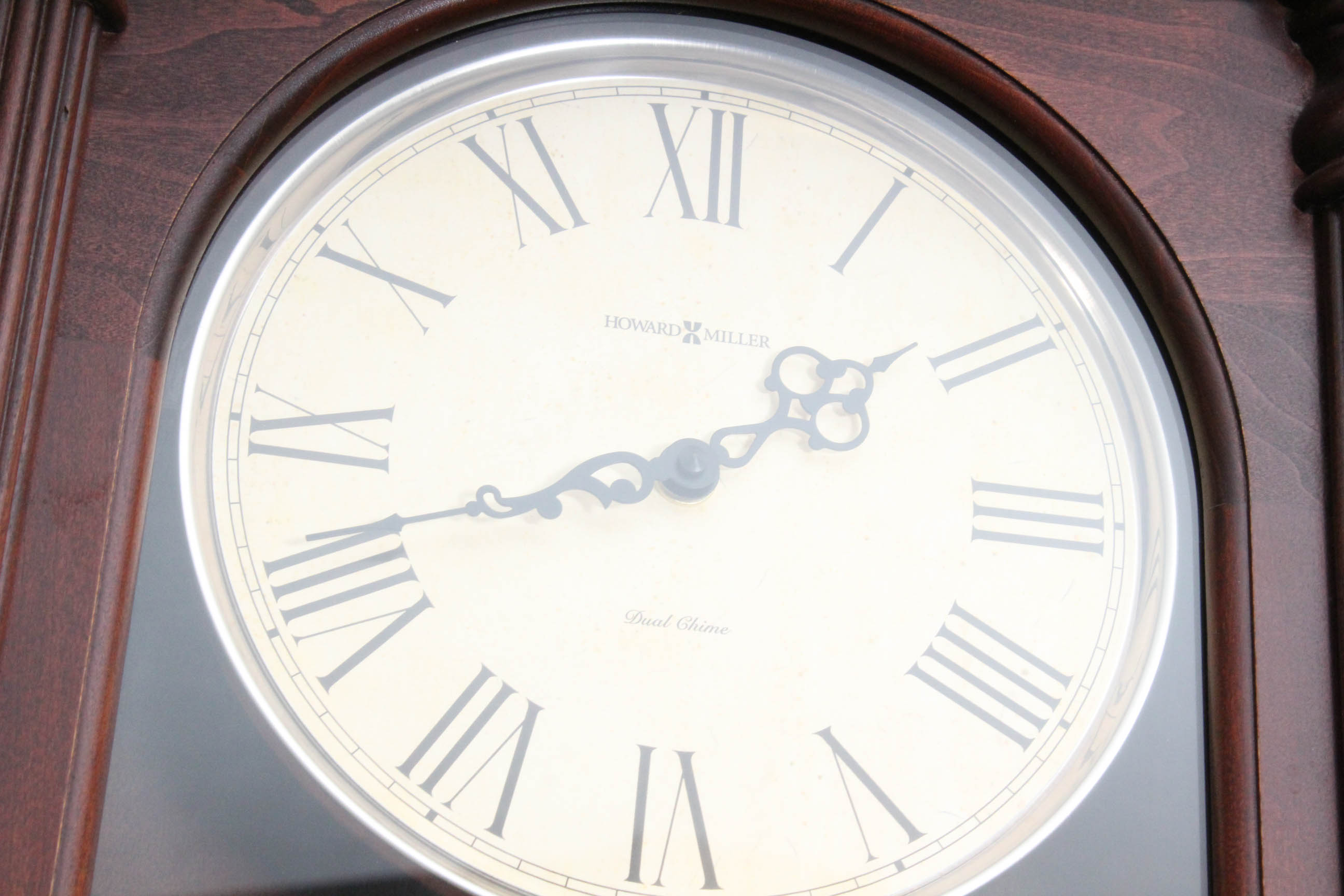 Howard Miller Dual Chime Pendulum Wall Clock with "Wendy's" Brass Logo Plaque