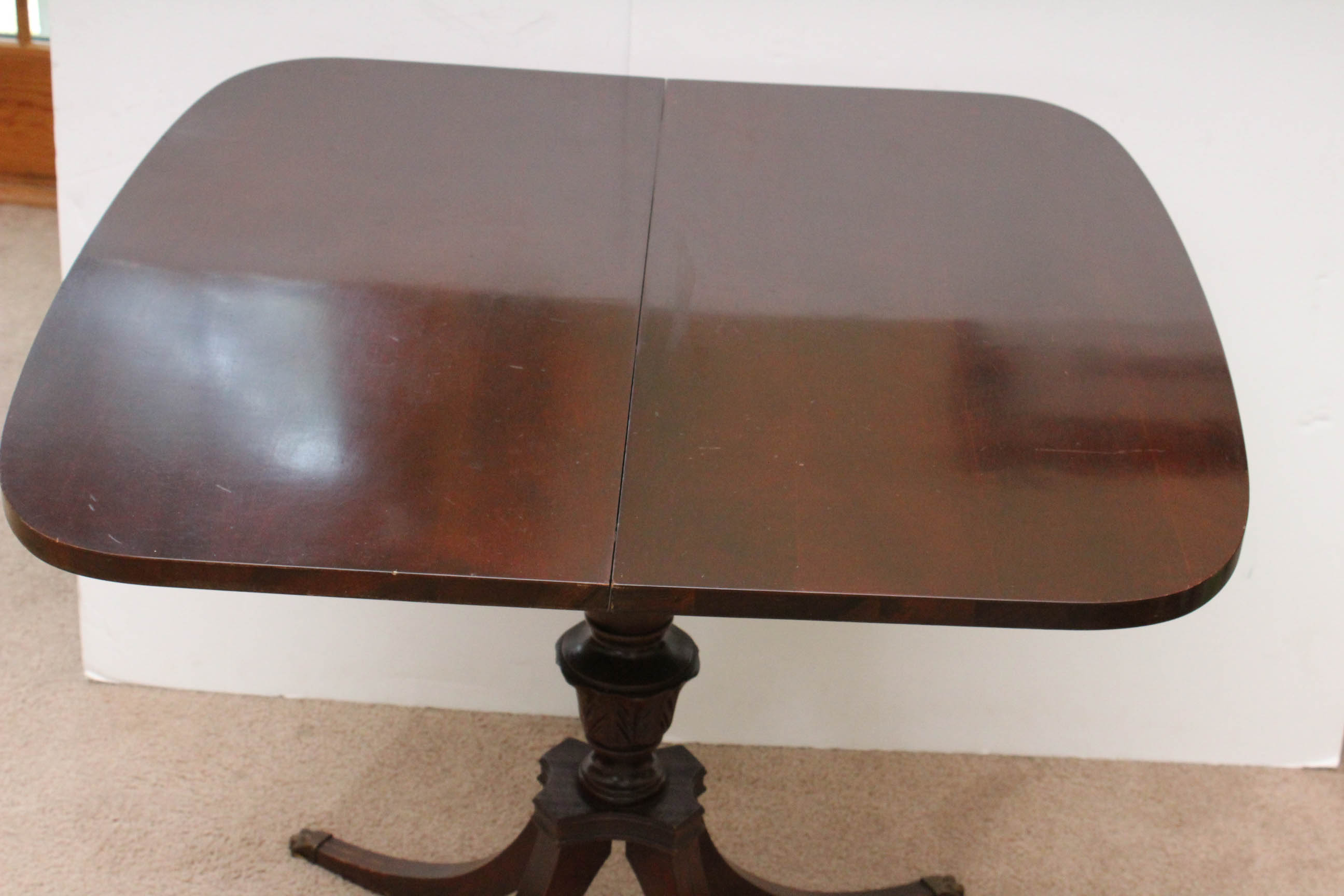 Colonial Revival Mahogany Game Table by Mersman